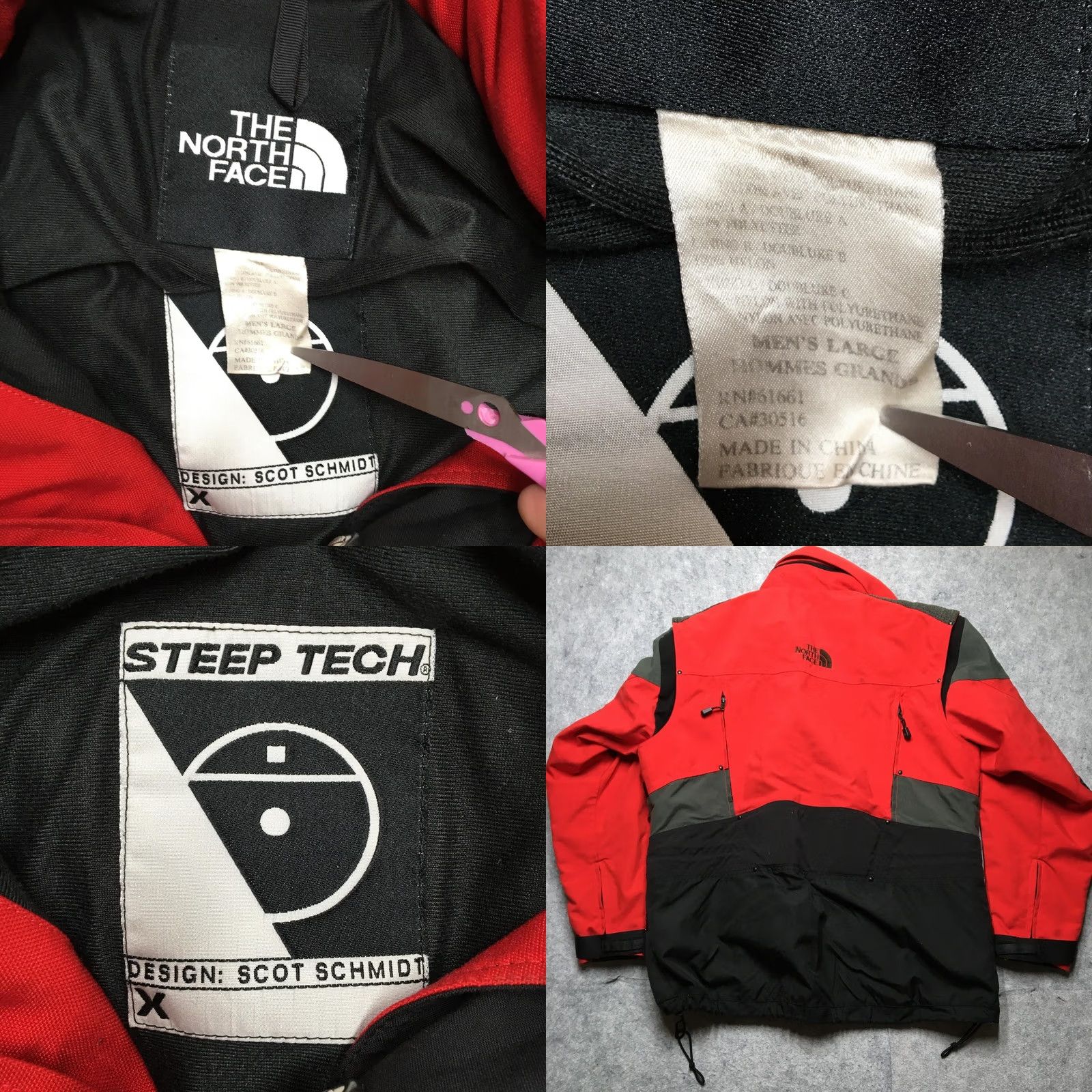 The North Face The North Face Steep Tech Scot Schmidt Jacket Mens Large Red Colorblock Size US L / EU 52-54 / 3 - 8 Thumbnail