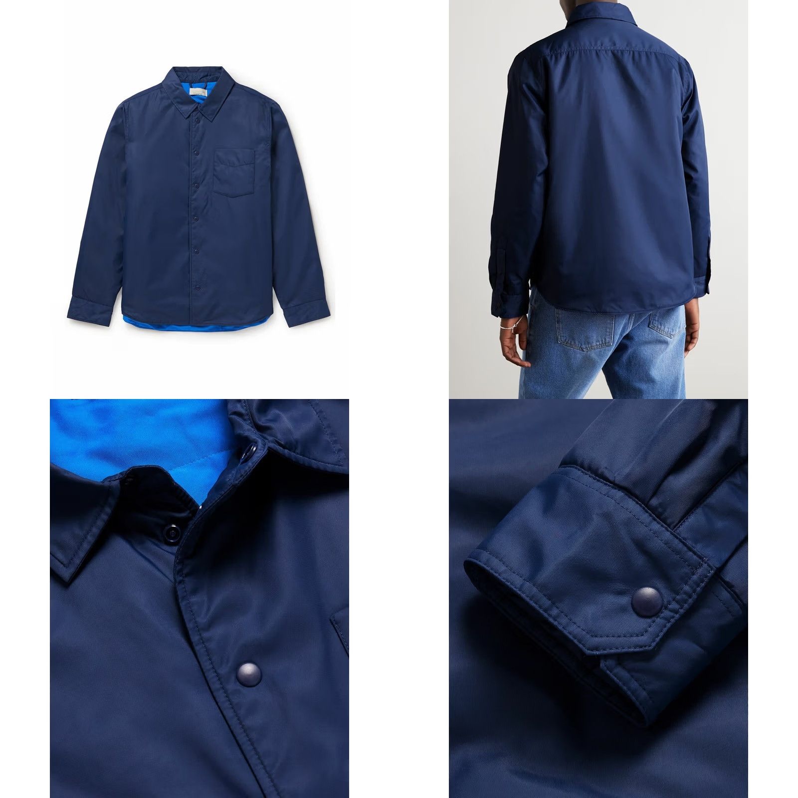 Outerknown Outerknown Nylon Shirt Jacket Mens M Blue OK Origin Shacket Kelly Slater Jacket Size US M / EU 48-50 / 2 - 8 Thumbnail