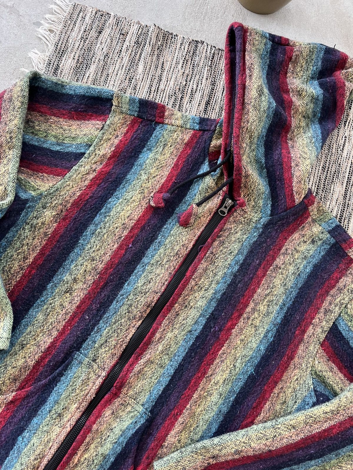 Japanese Brand × Vintage Hype Y2K Wizard Knitted Zip Hoodie Vintage Elf Wizard Nepal Size US XXL / EU 58 / 5 - 6 Thumbnail