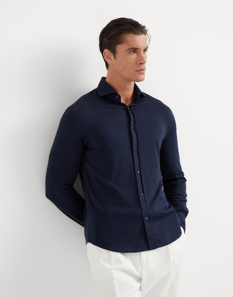 o1w1db10825 T-Shirt Shirt in Blue