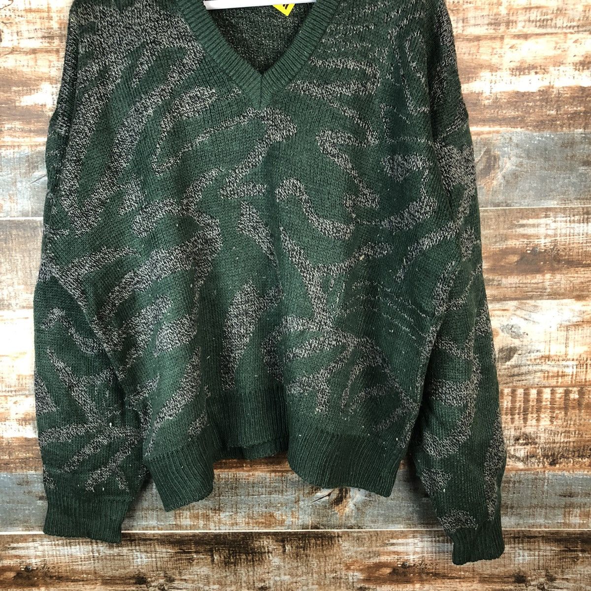 Homespun Knitwear Villa St made in japan vintage Green Knitwear #A2041 Size US XL / EU 56 / 4 - 3 Thumbnail