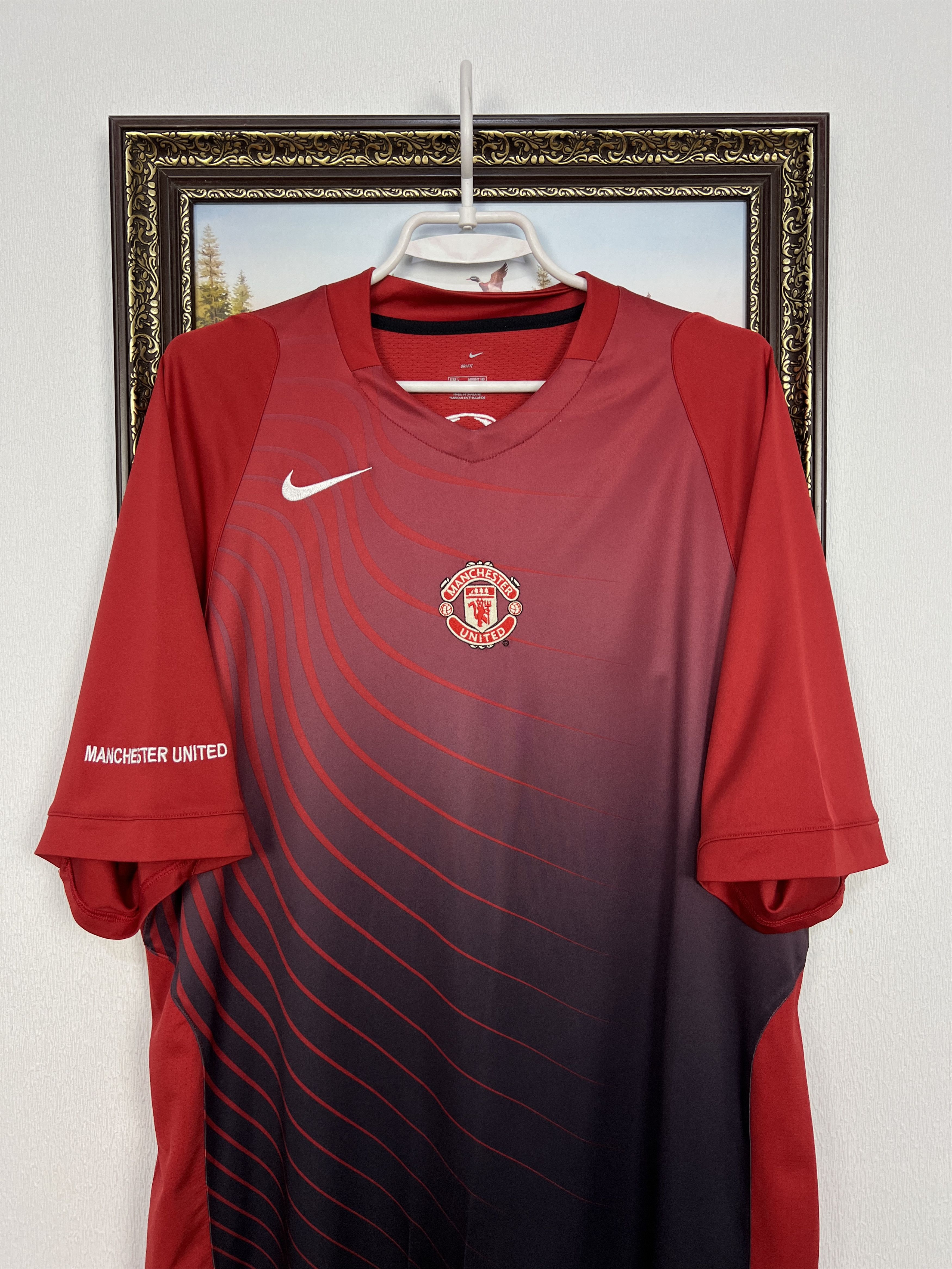 Nike Vintage Nike Manchester United Football Train Shirt Soccer Size US L / EU 52-54 / 3 - 2 Thumbnail