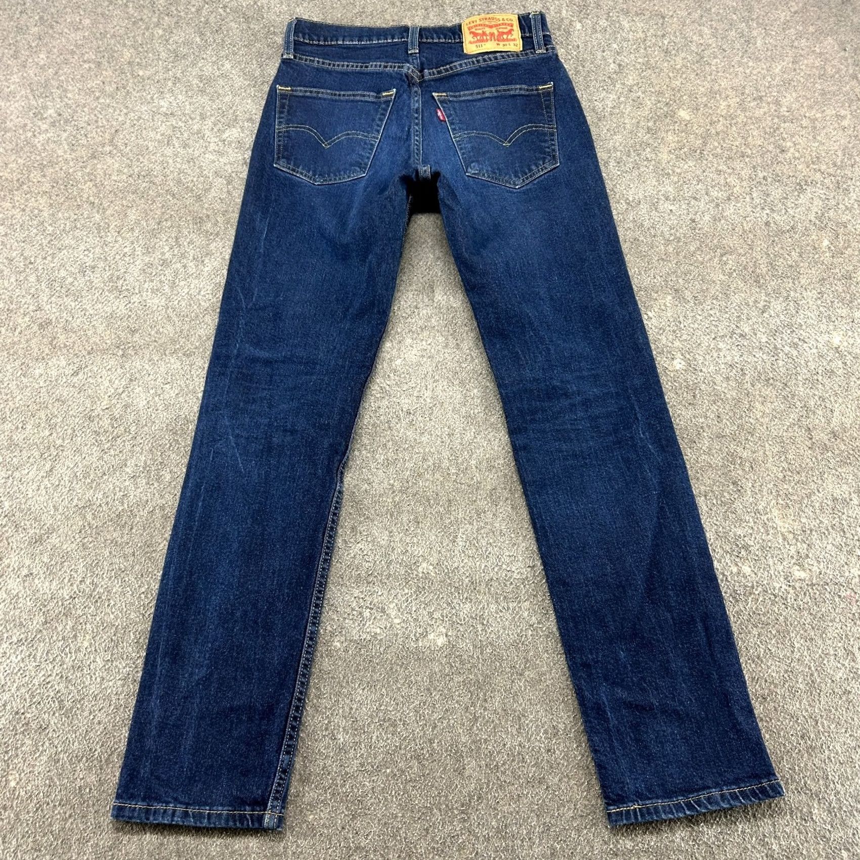 Levi's Levi's 511 Jeans Mens 30x32 Blue Slim Fit Dark Wash 5-Pocket Denim Stretch Size US 30 / EU 46 - 6 Thumbnail