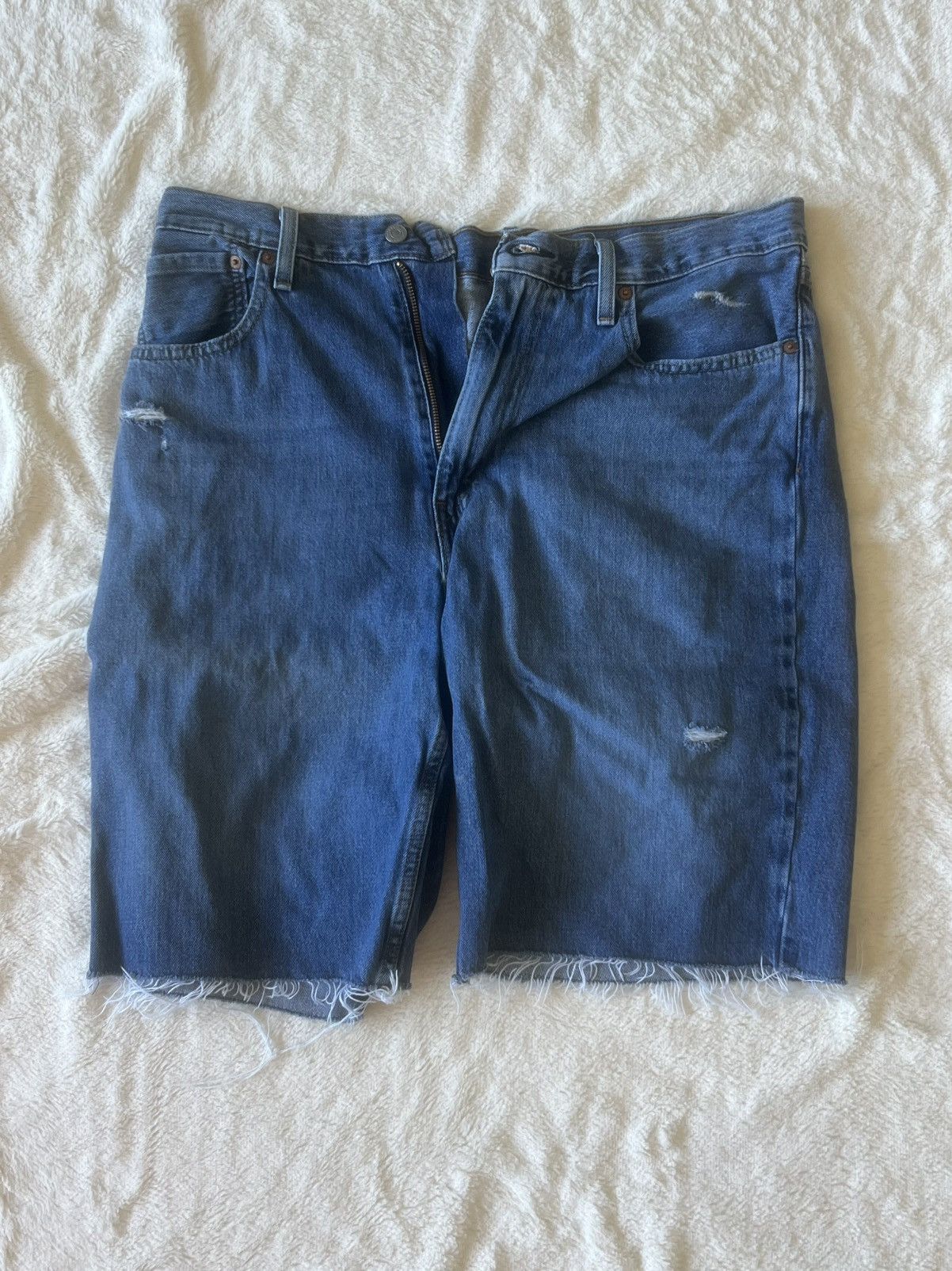 Levi's × Vintage Levi’s distressed Jorts Size US 36 / EU 52 - 1 Thumbnail