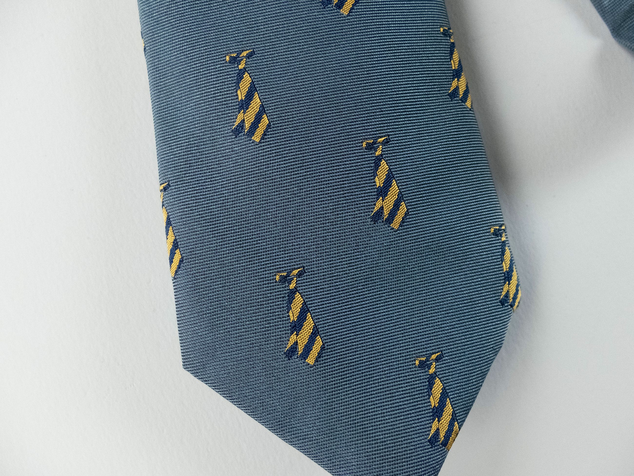 Paul Smith PAUL SMITH blue cravatte motif silk tie authentic NWT Size ONE SIZE - 2 Thumbnail