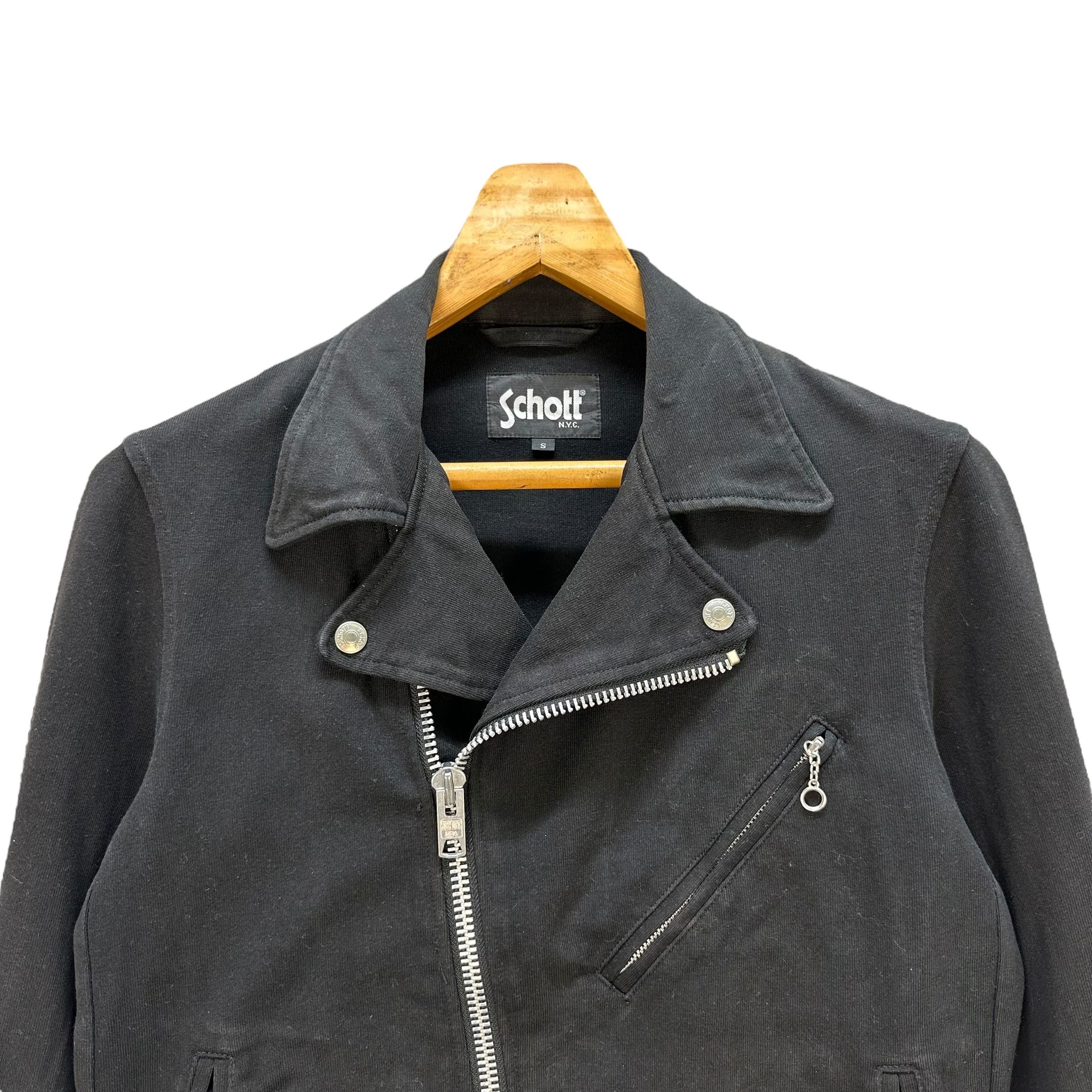 Schott Schott NYC Double Collar Cotton Jacket #A27-0619 Size US S / EU 44-46 / 1 - 2 Thumbnail
