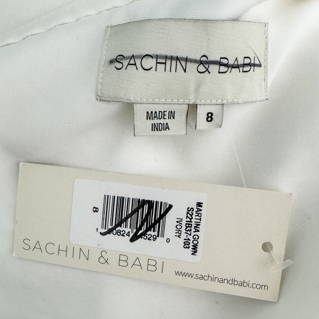 Sachin & Babi Sachin & Babi Martina One-Shoulder Gown Wedding Dress size 8 Size M / US 6-8 / IT 42-44 - 13 Thumbnail