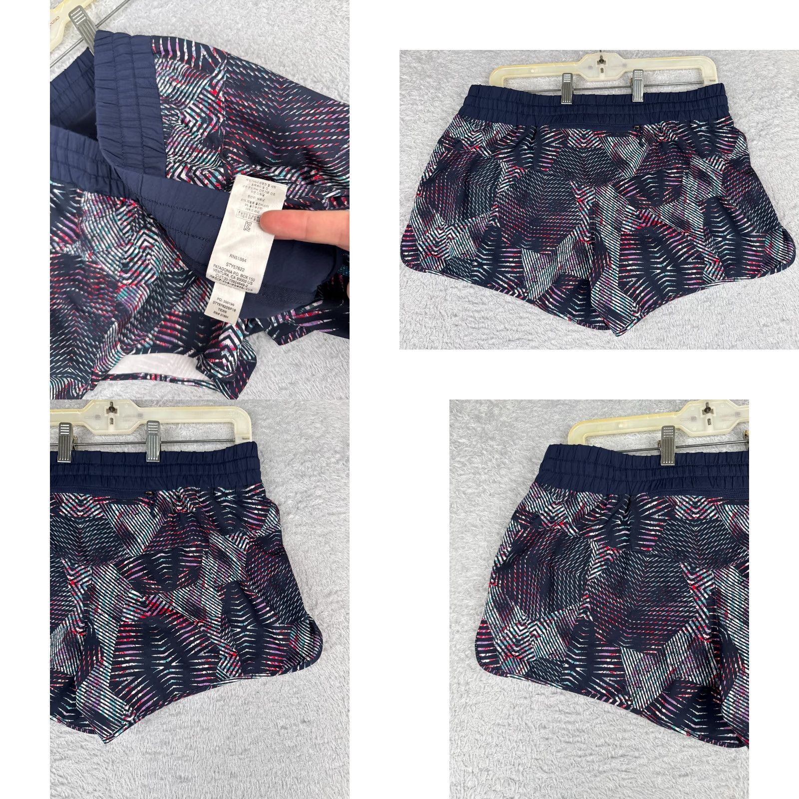 Patagonia Patagonia Shorts Women Medium Blue Nine Trails Shorts 5" Polyester Blend 57622 - Womens, Shorts, Medium, Blue, Polyester Blend, Patagonia, 57622 Size 32" / US 10 / IT 46 - 9 Thumbnail