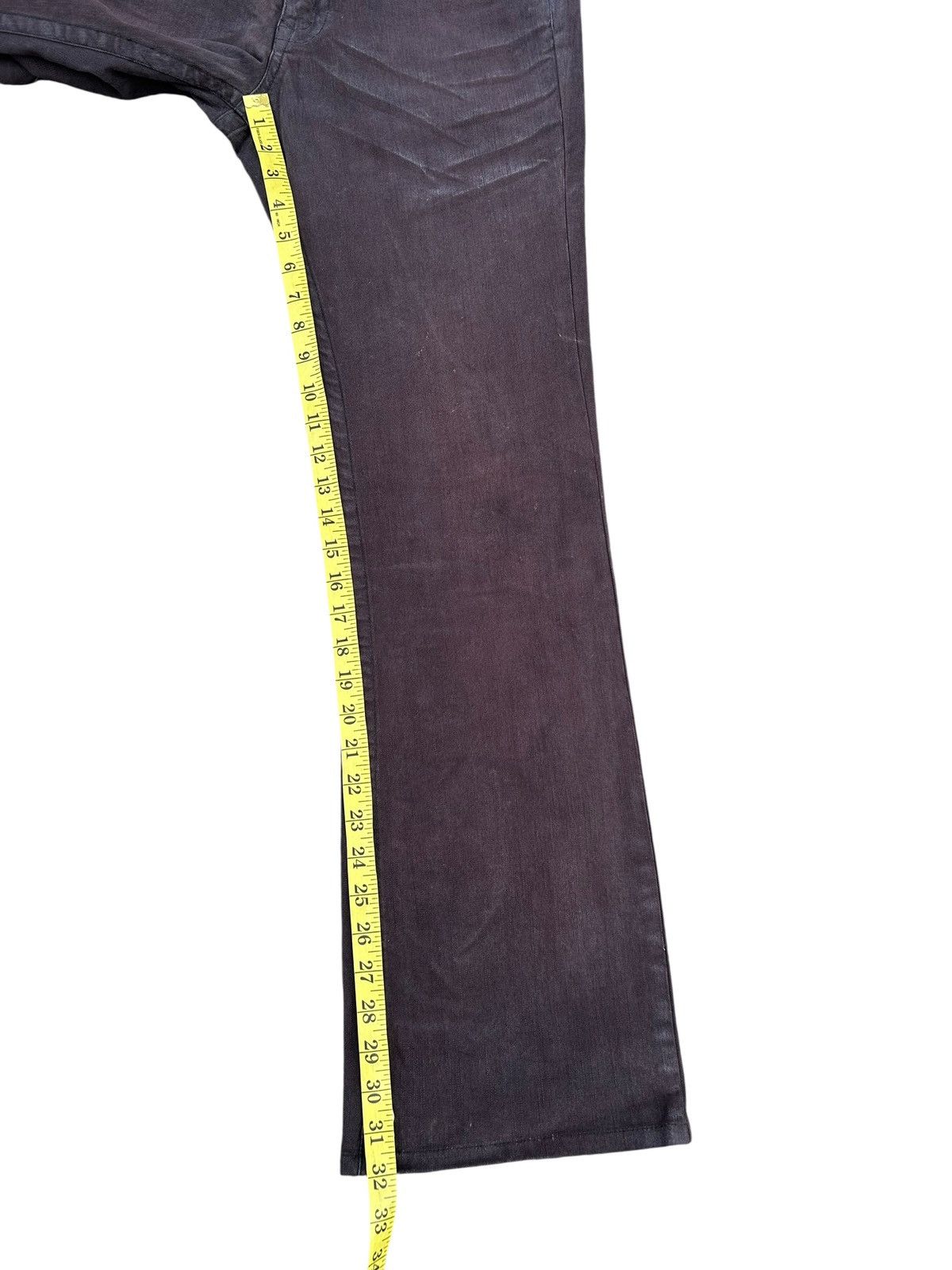If Six Was Nine FLARE Nicole Club For Men Buckle Back Distressed Faded Pants Size US 33 - 14 Thumbnail
