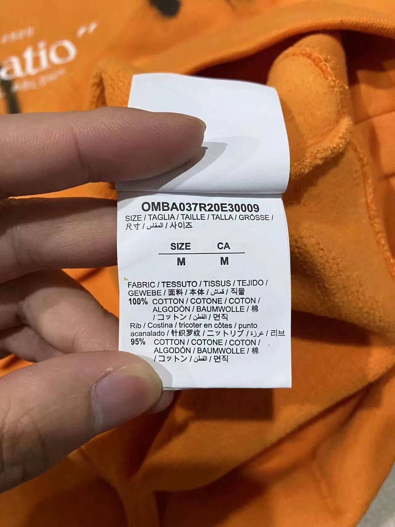 Off-White Off-White Orange Graffiti Sweatshirt Size US M / EU 48-50 / 2 - 4 Thumbnail