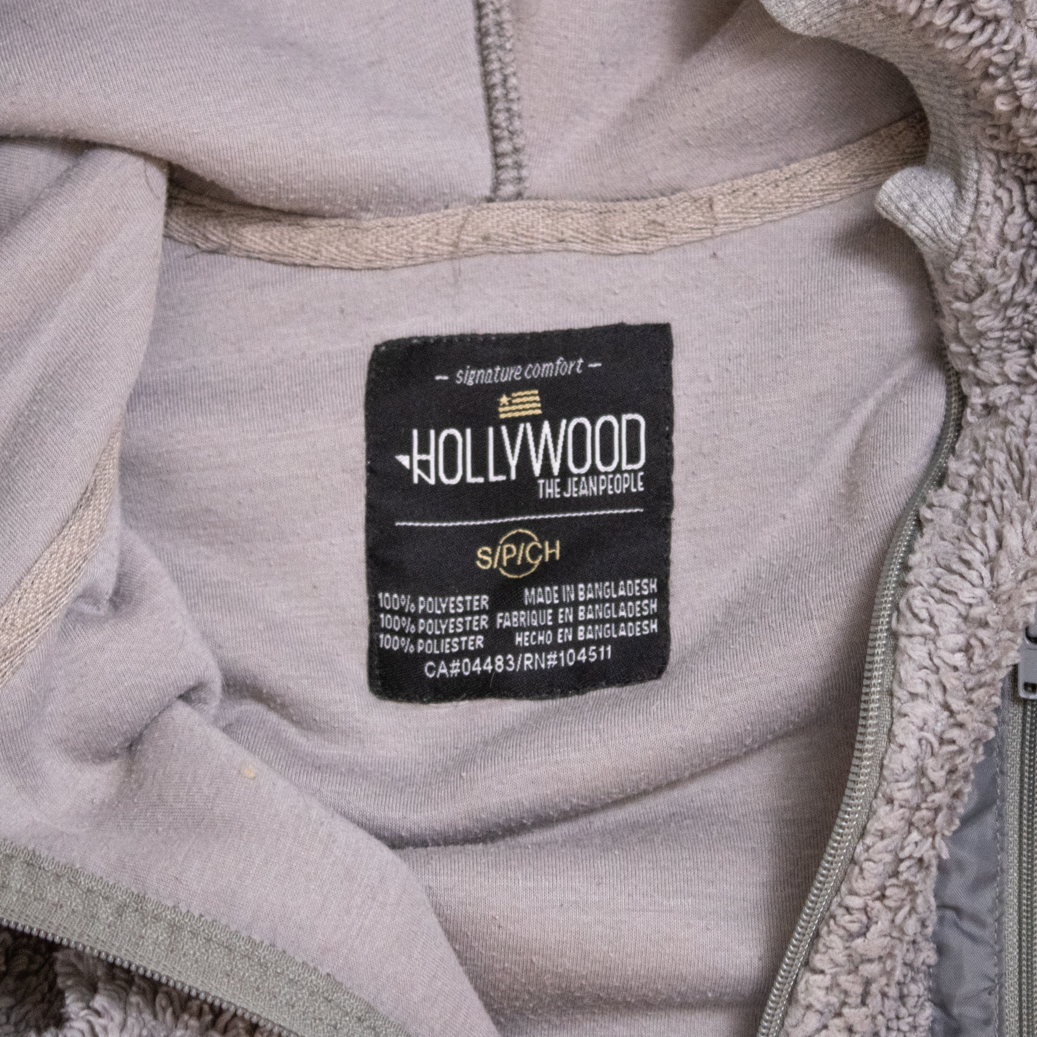 Vintage The Jean People Grey Retro X Deep Pile Hooded Fleece Jacket Size US S / EU 44-46 / 1 - 7 Thumbnail