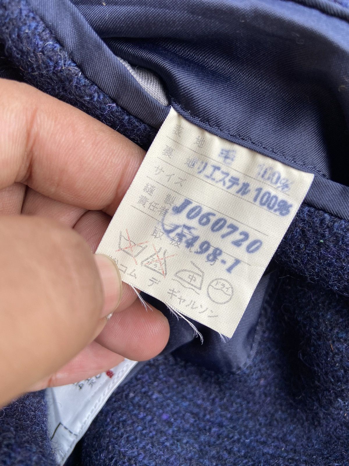Rei Kawakubo AW1988 Comme des Garçons x Harris Tweed Wool Blazer Jacket Size US M / EU 48-50 / 2 - 6 Thumbnail
