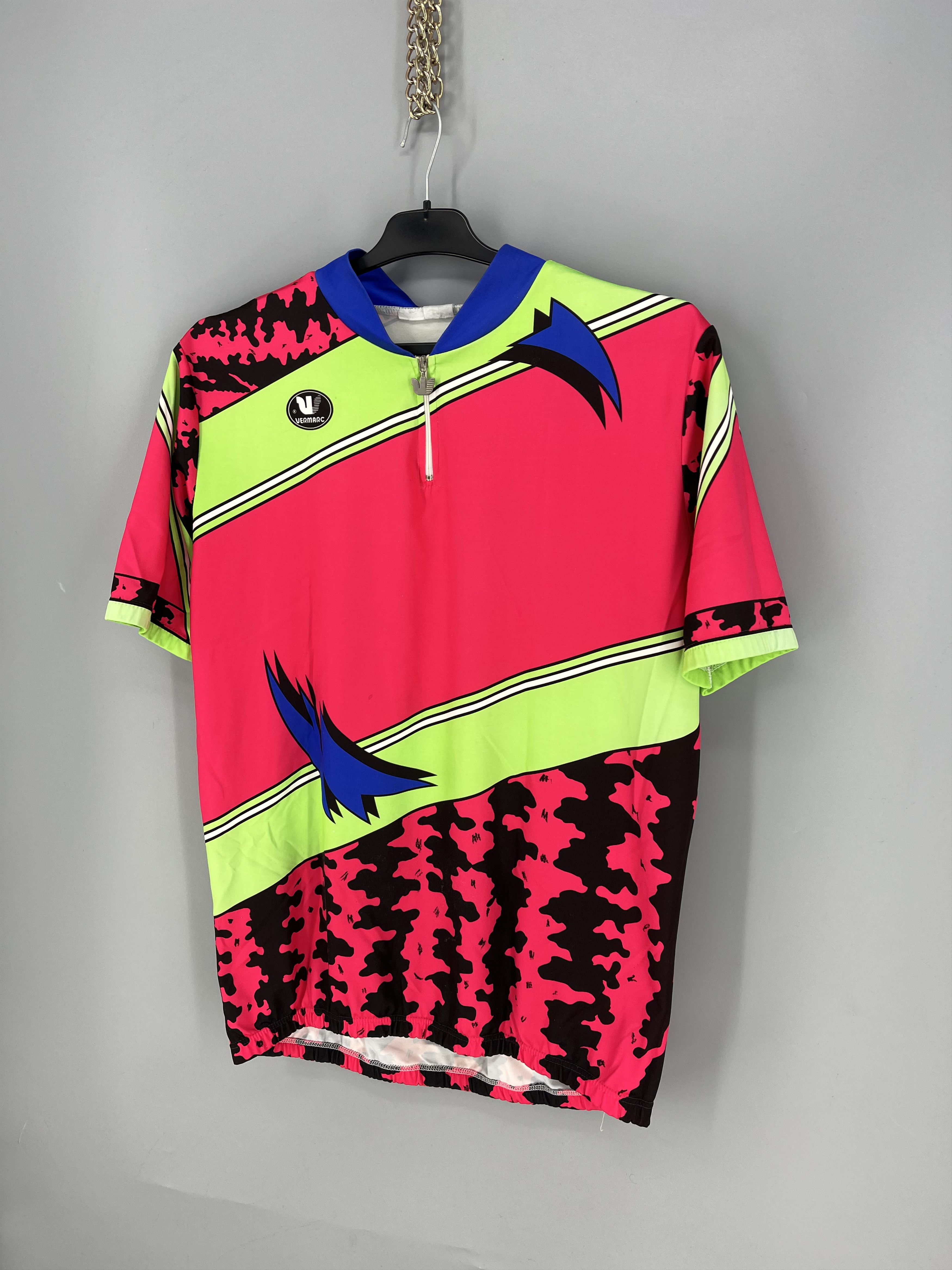 Vintage Vintage Vermarc Neon Cycling Jersey 90s Rare Size US M / EU 48-50 / 2 - 3 Thumbnail