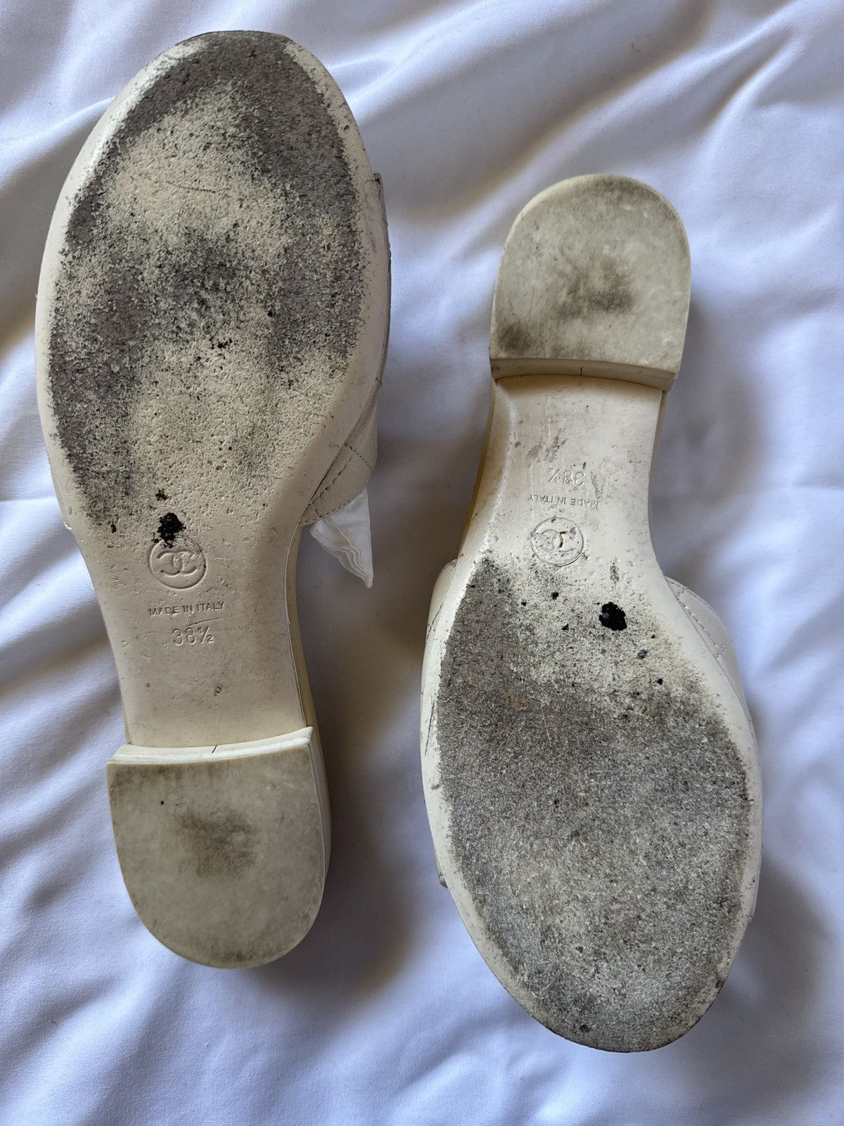 Chanel Mules ivory Size US 8.5 / IT 38.5 - 4 Thumbnail