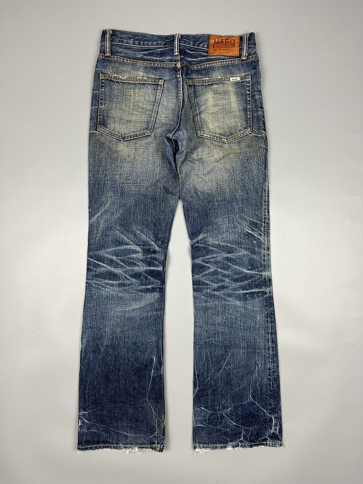 Japanese Brand Vintage Mabo International Whiskered Flared Denim Size US 31 - 2 Thumbnail