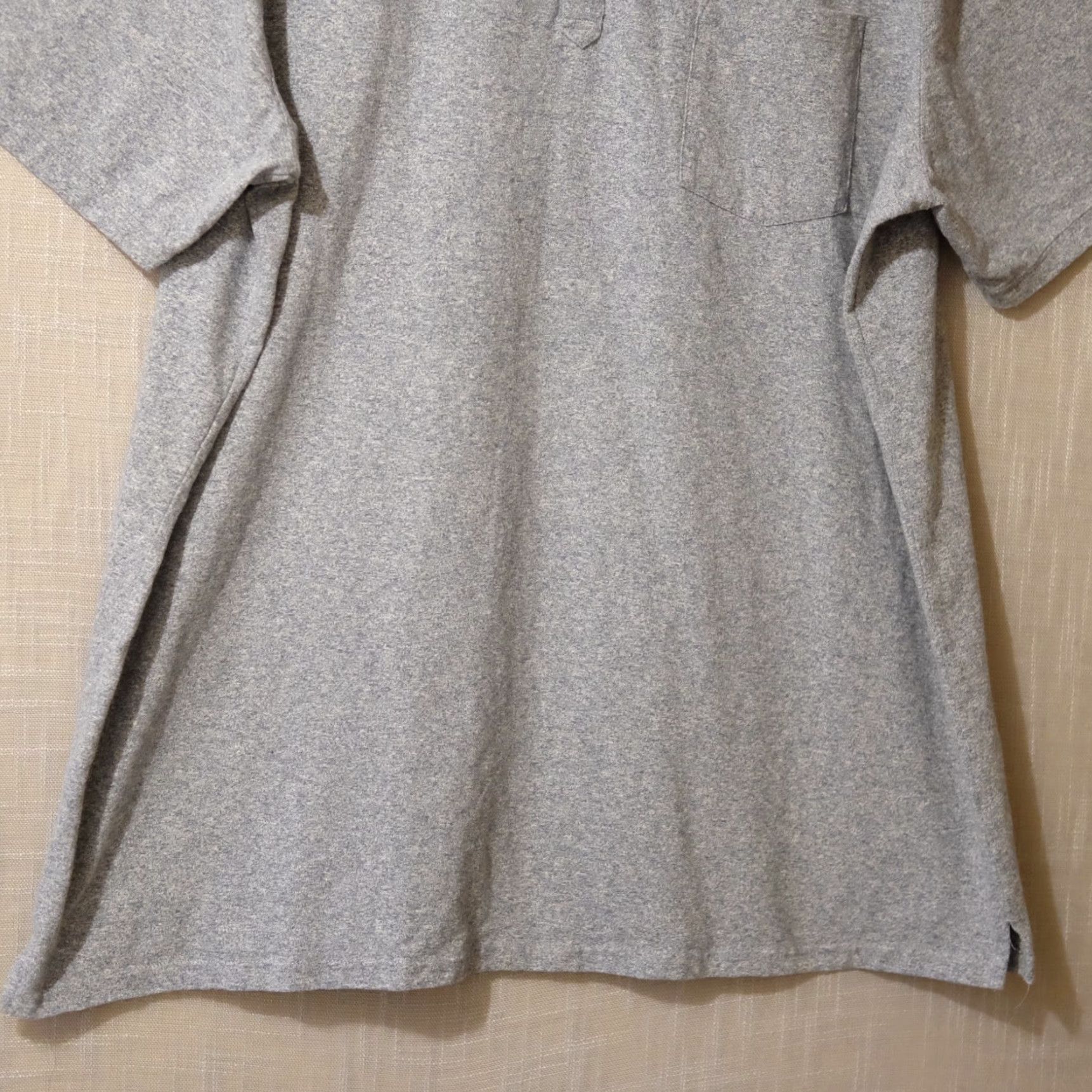 Vintage EUC Mutual Weave 3 Button Pullover Polo Shirt Heather Blue Mens 2XLT Size US XXL / EU 58 / 5 - 4 Thumbnail