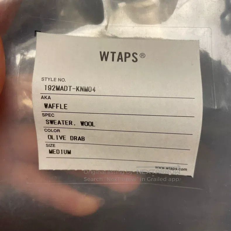 Wtaps Wtaps Waffle knit sweater green Size US M / EU 48-50 / 2 - 6 Thumbnail