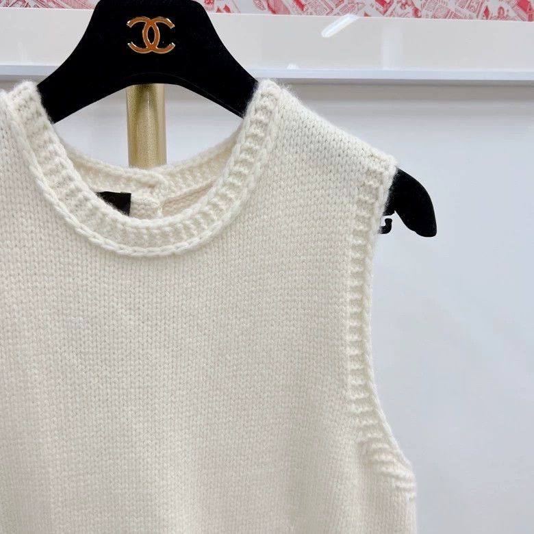 Loro Piana LORO PIANA White knitted vest Size S / US 4 / IT 40 - 3 Thumbnail