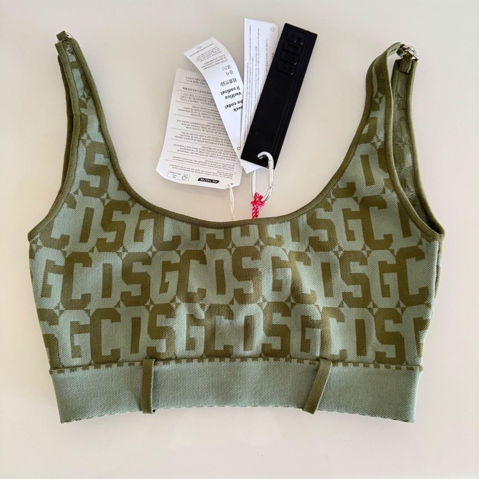 GCDS NWT! GCDS Top, Monogram, Green, Size L, Authentic Size L / US 10 / IT 46 - 2 Thumbnail