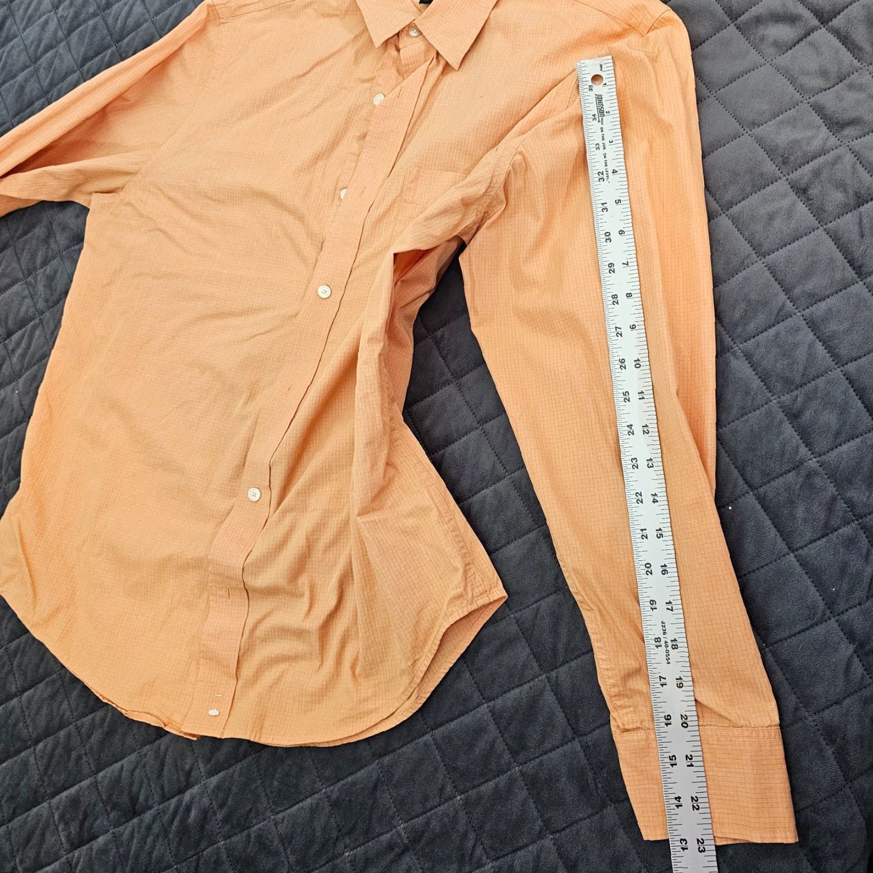 Banana Republic VINTAGE Banana Republic Button-Up Shirt Men Cotton Casual Dress Long Sleeve Size M Orange Summer Size US M / EU 48-50 / 2 - 6 Thumbnail