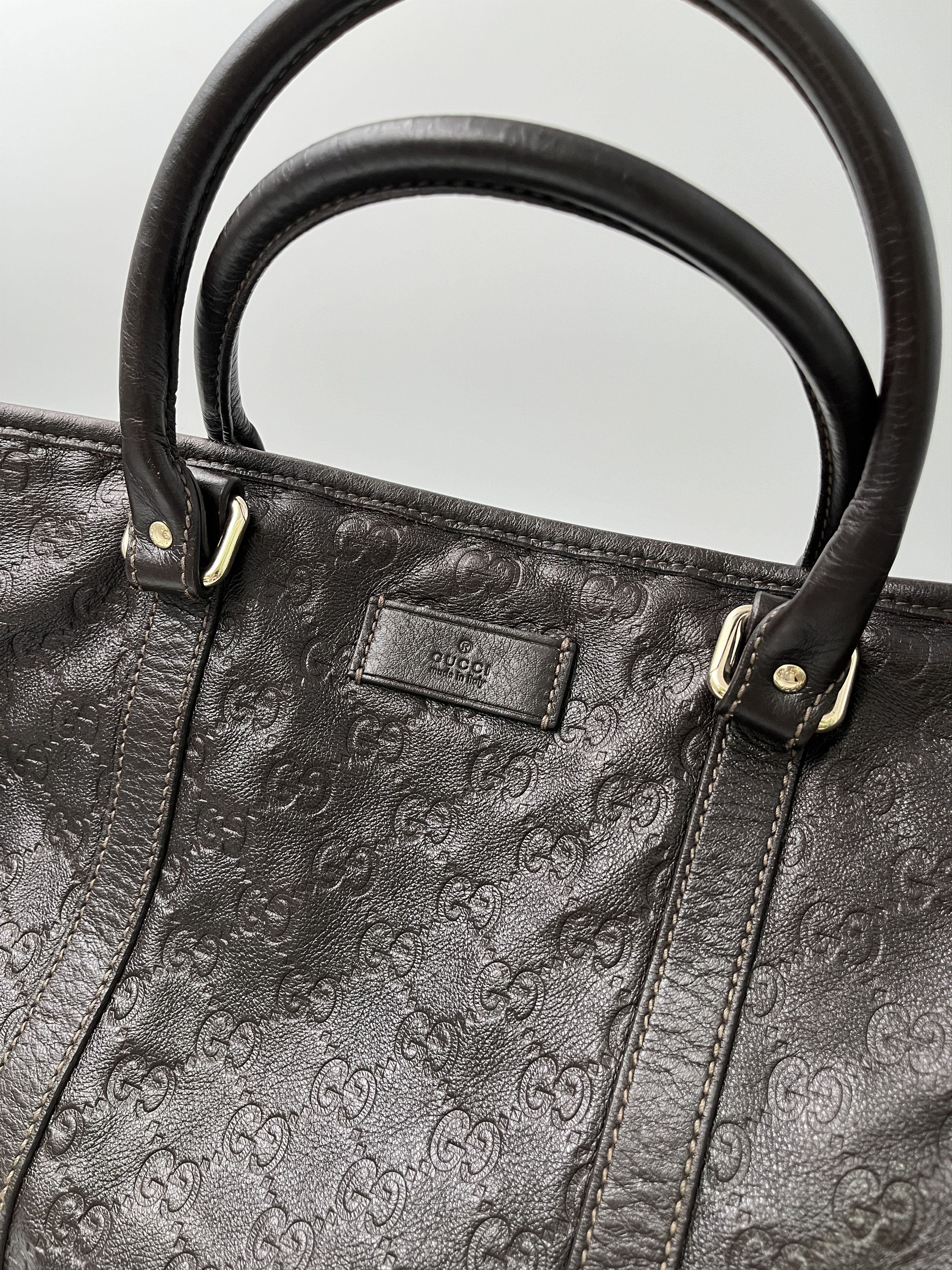 Gucci Gucci Brown Monogram Carrier Bag Size ONE SIZE - 3 Thumbnail