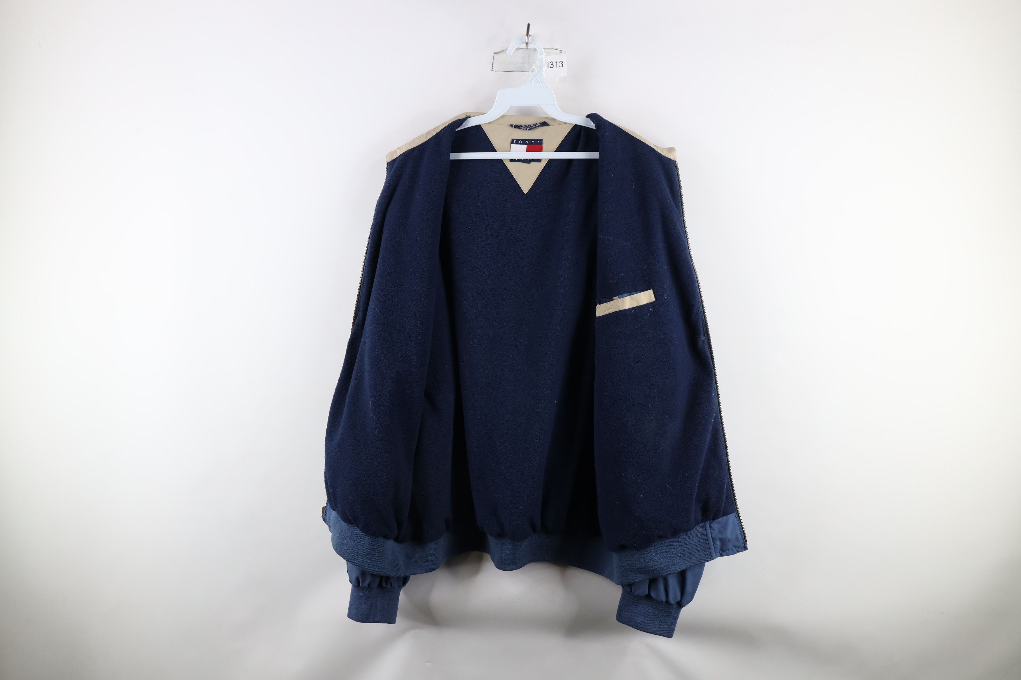 Tommy Hilfiger × Vintage Vintage 90s Tommy Hilfiger Lined Full Zip Bomber Jacket Size US L / EU 52-54 / 3 - 9 Thumbnail