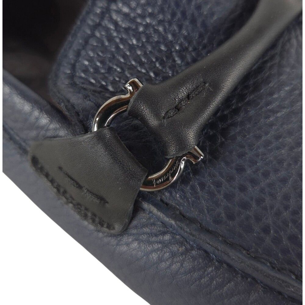 Salvatore Ferragamo Ferragamo Front 4 Driving Loafer US 7 D EU 40 Mens Navy Peb Size US 7 / EU 40 - 6 Thumbnail