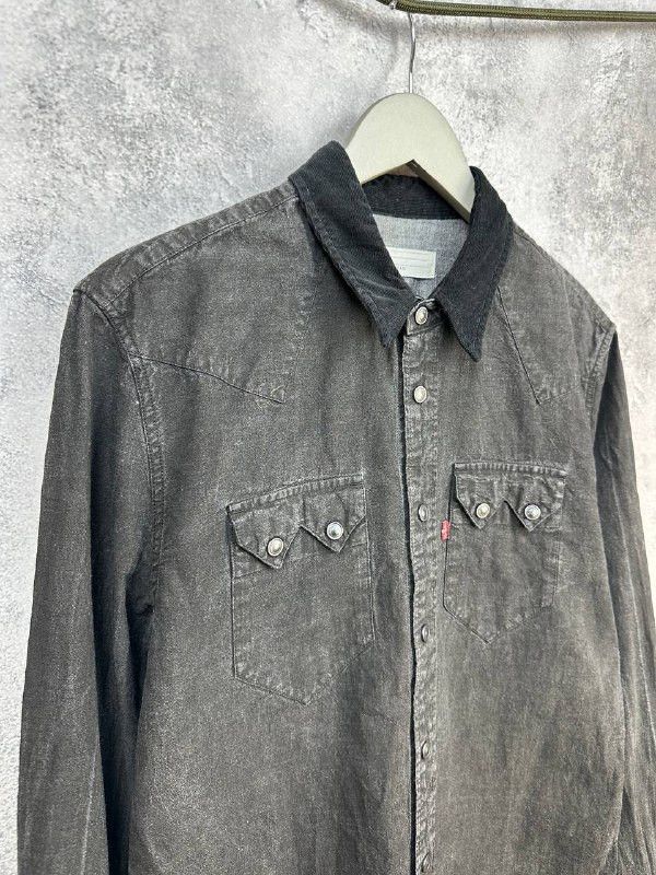 Levi's Levi’s Western Denim Shirt Snap Button Corduroy Collar Size US M / EU 48-50 / 2 - 3 Thumbnail