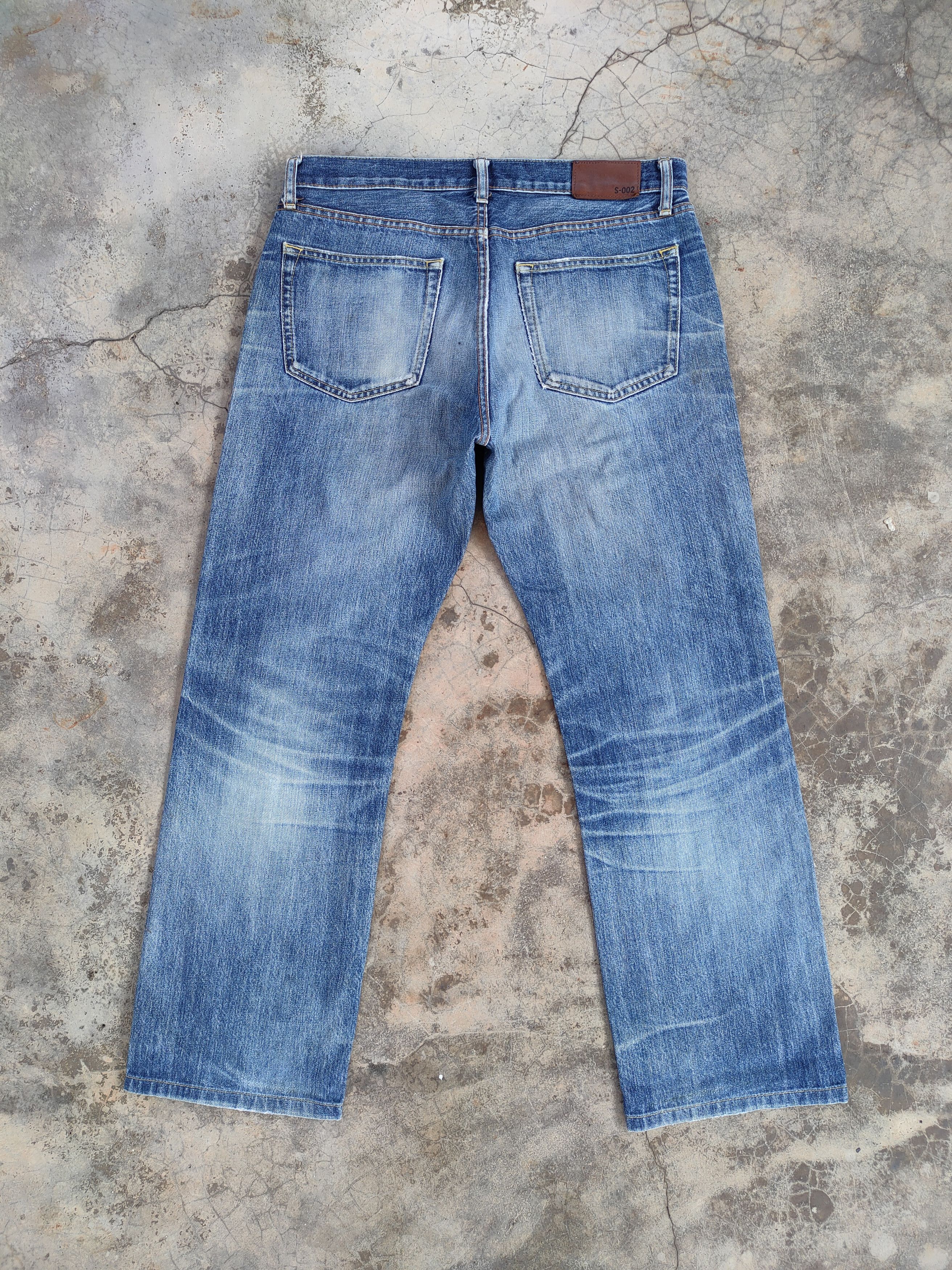 Japanese Brand Vintage japanese faded ripped jeans denim pants Size US 33 - 9 Thumbnail
