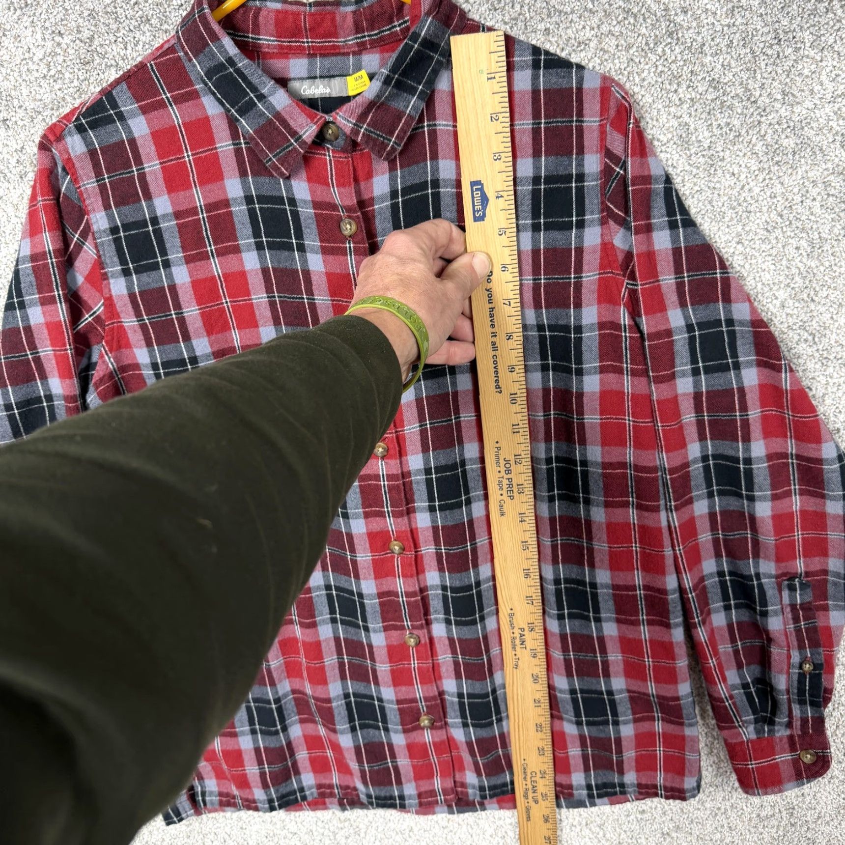 Vintage Cabela's Flannel Shirt Mens Medium Plaid Button Up Outdoor Workwear Lumberjack Size US M / EU 48-50 / 2 - 2 Thumbnail