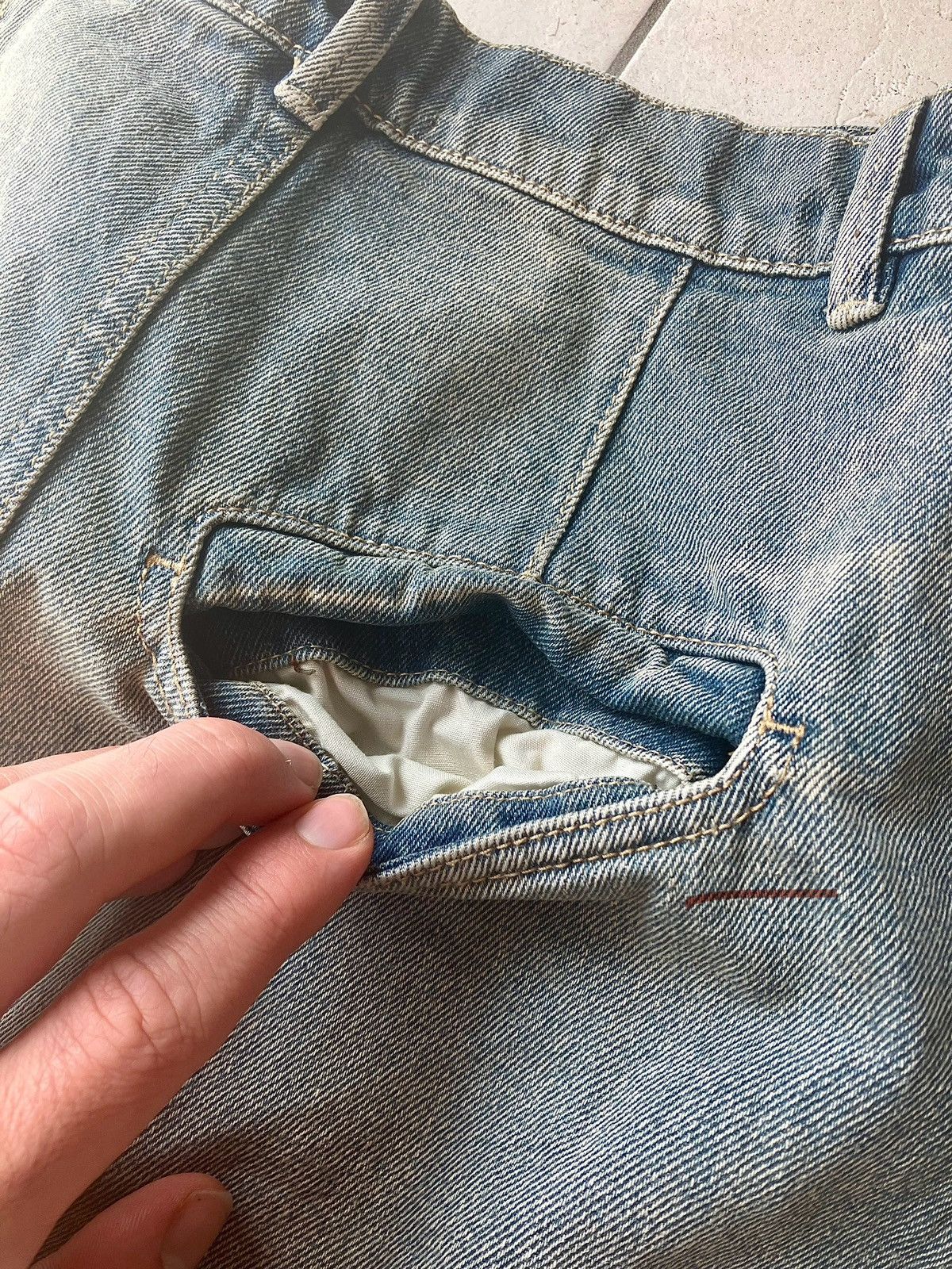 Andrea Ya'aqov Andrea Ya‘Aqov Faded wash baggy Jeans Size US 31 - 7 Thumbnail