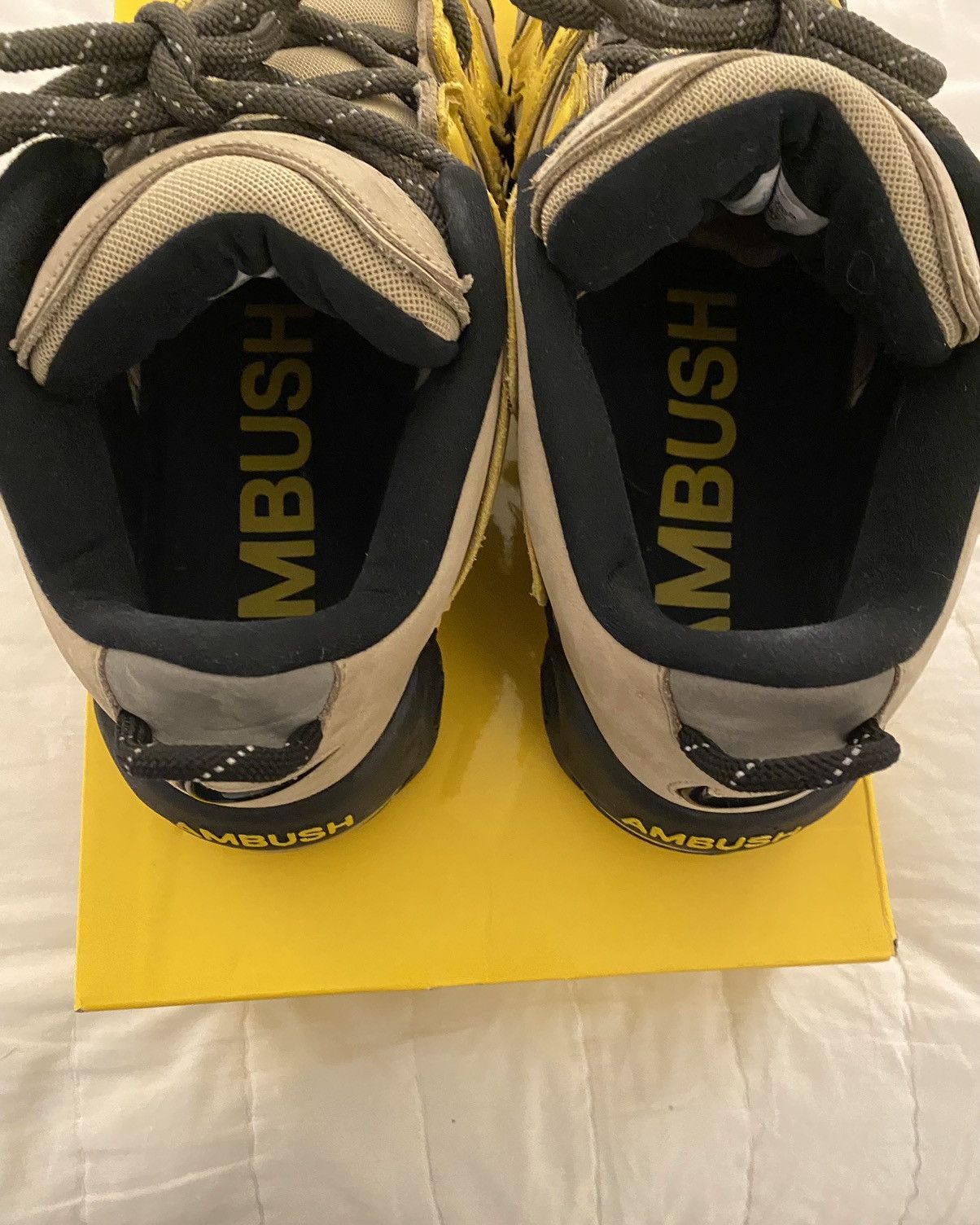 Ambush Design × Nike Nike x Ambush Air More Uptempo Low Limestone Sz13 Size US 13 / EU 46 - 8 Thumbnail