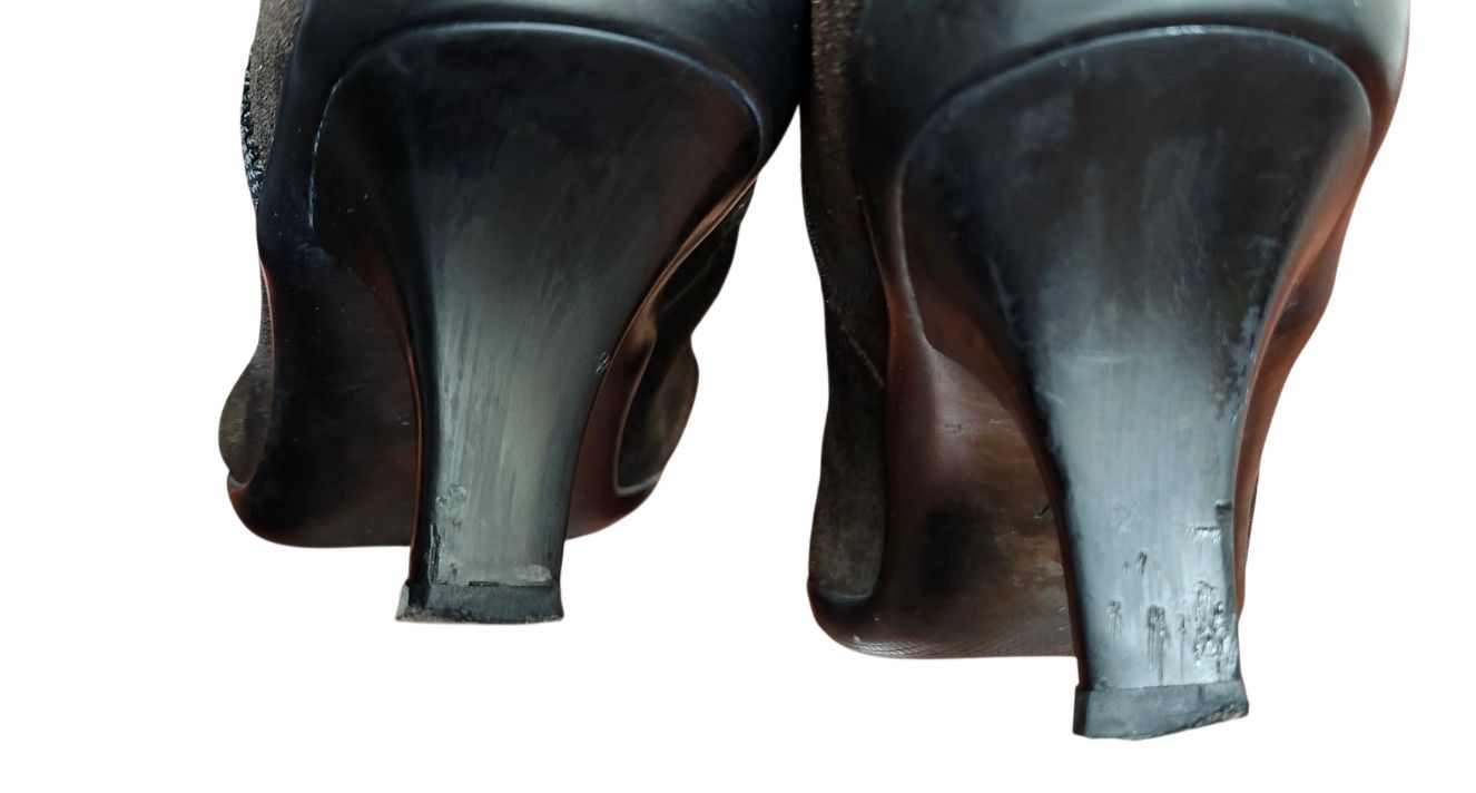 Prada PRADA BROWN SUEDE HEELED BOOTS - EU 38.5/US 8 Size US 8.5 / IT 38.5 - 12 Thumbnail