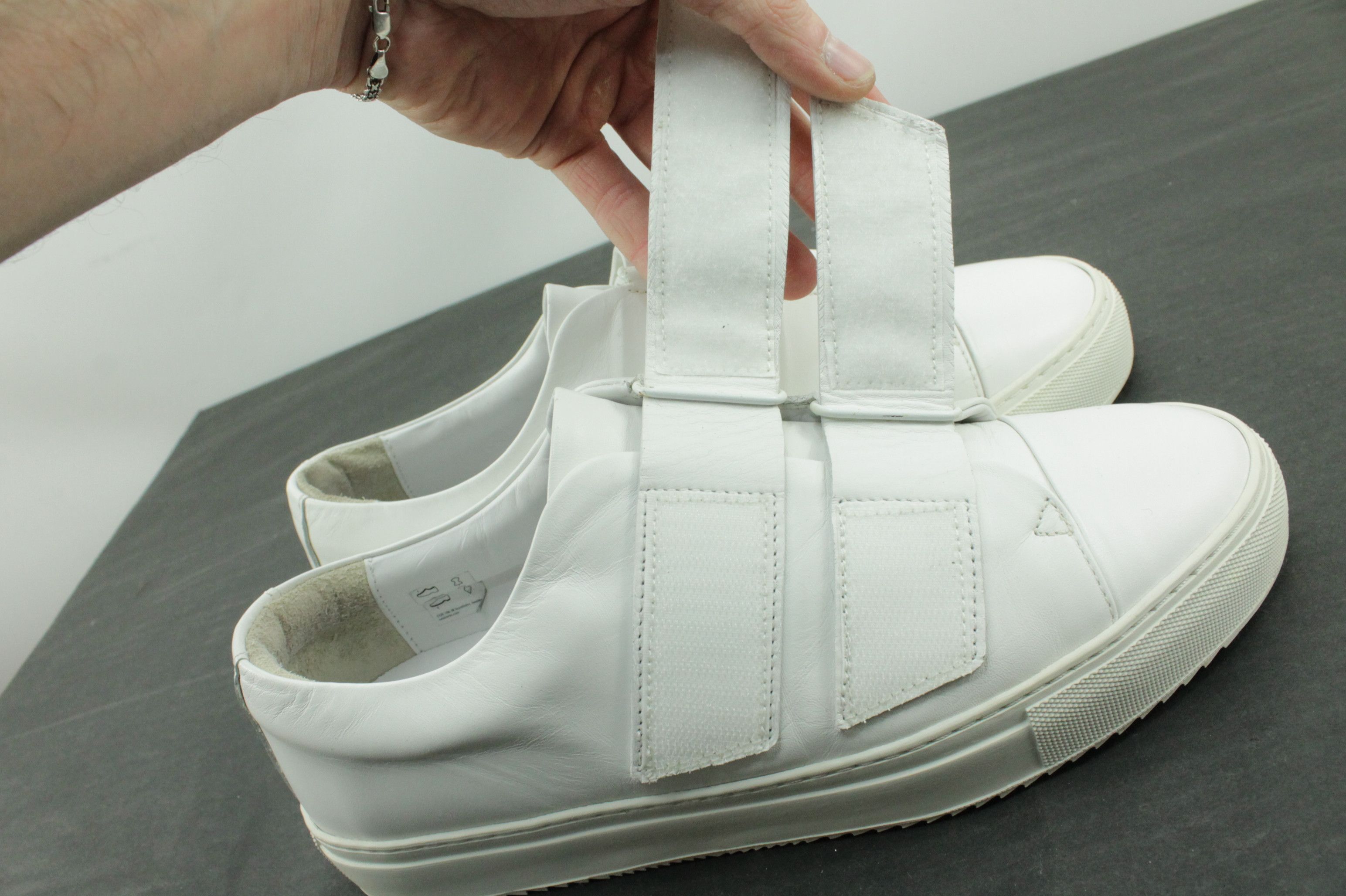 Cos COS Wrap-Over Leather Sneakers White Men's Size US 10 / EU 43 - 10 Thumbnail