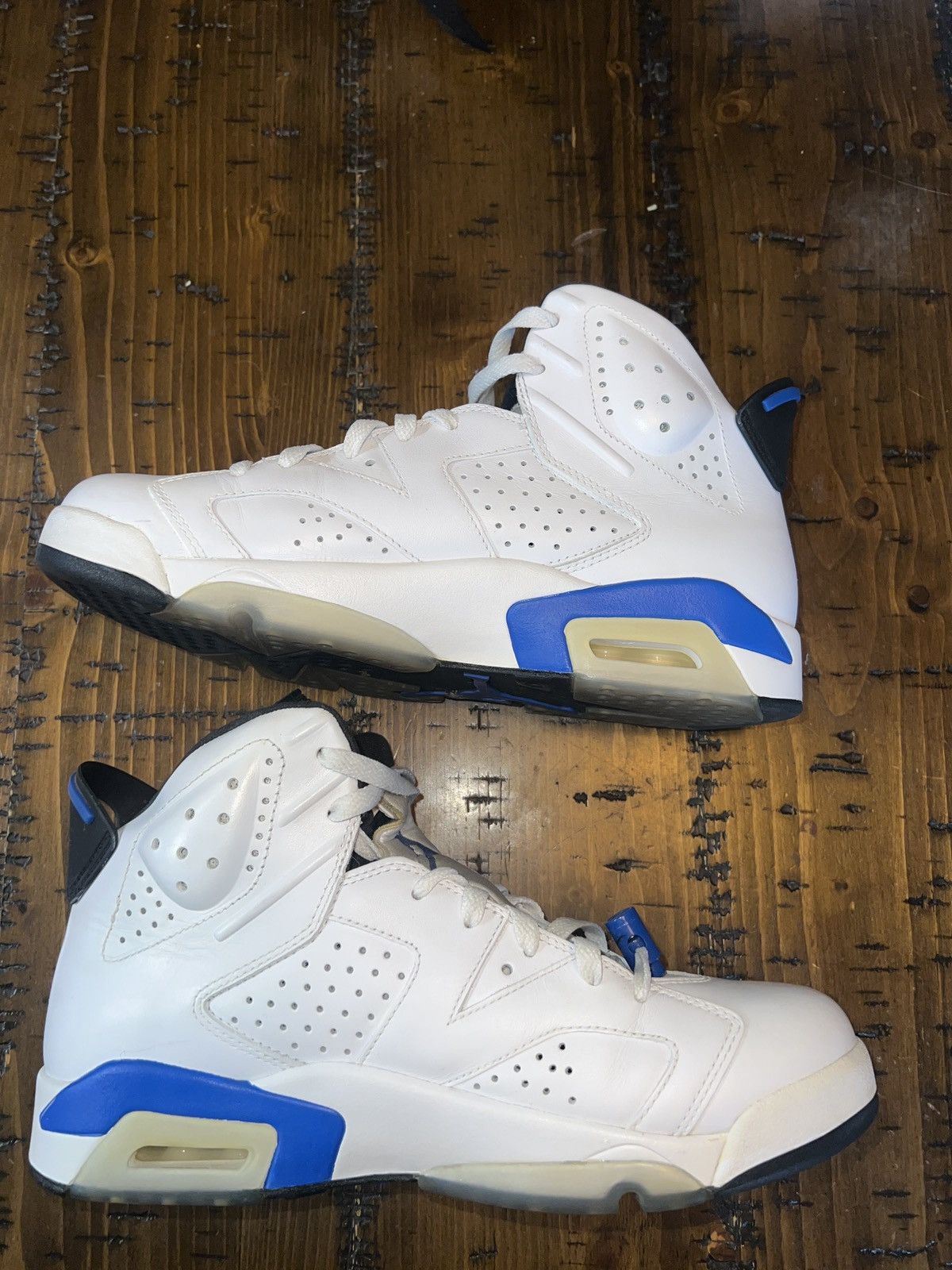 Jordan Brand × Nike SPORT BLUE AIR JORDAN 6 RETRO Size US 9.5 / EU 42-43 - 2 Thumbnail
