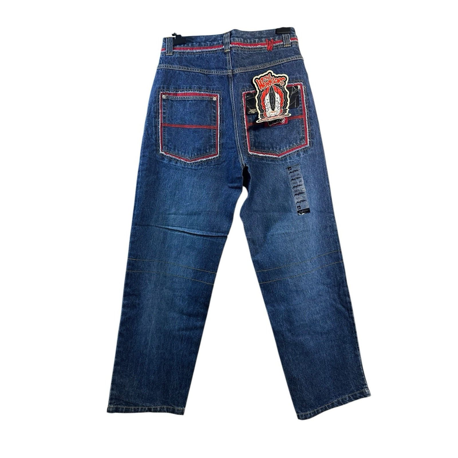 Other Vintage Johnny Blaze X The Warriors Rare Cargo Denim Jeans Y Size US 34 / EU 50 - 4 Thumbnail