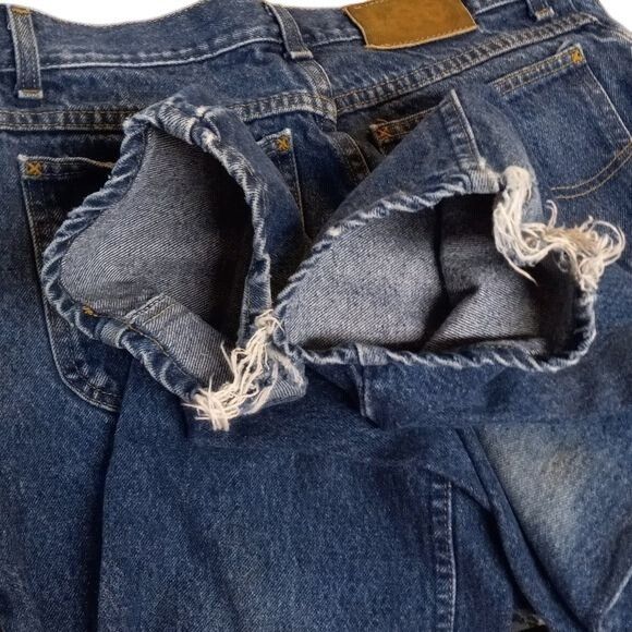 Lee Lee Size 32X30 Jeans Mens Vintage 1990s Denim Blue Cotton US Size US 32 / EU 48 - 8 Thumbnail