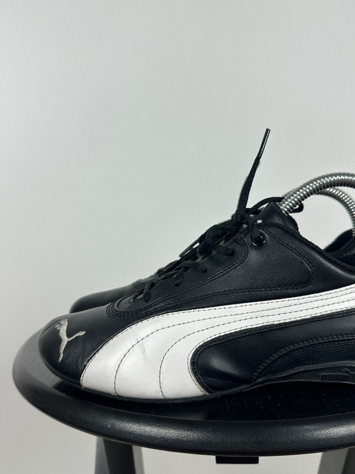 Puma Vintage Puma Speedcat Black/White Leather Y2K Sneakers Size US 5 / IT 35 - 15 Thumbnail