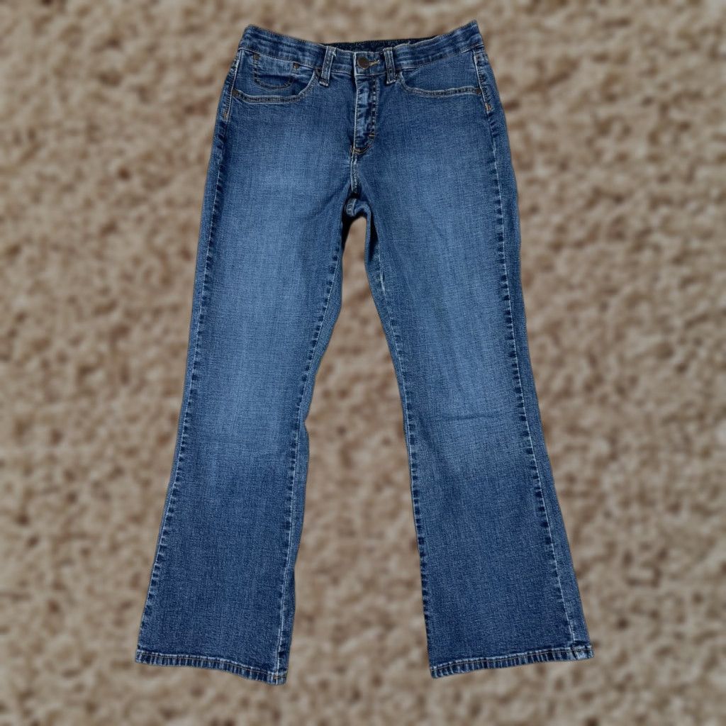 Lee Lee Jeans Womens 10P Mid Rise Blue Denim Bootcut Stretch Cotton Western Size 32" / US 10 / IT 46 - 1 Thumbnail