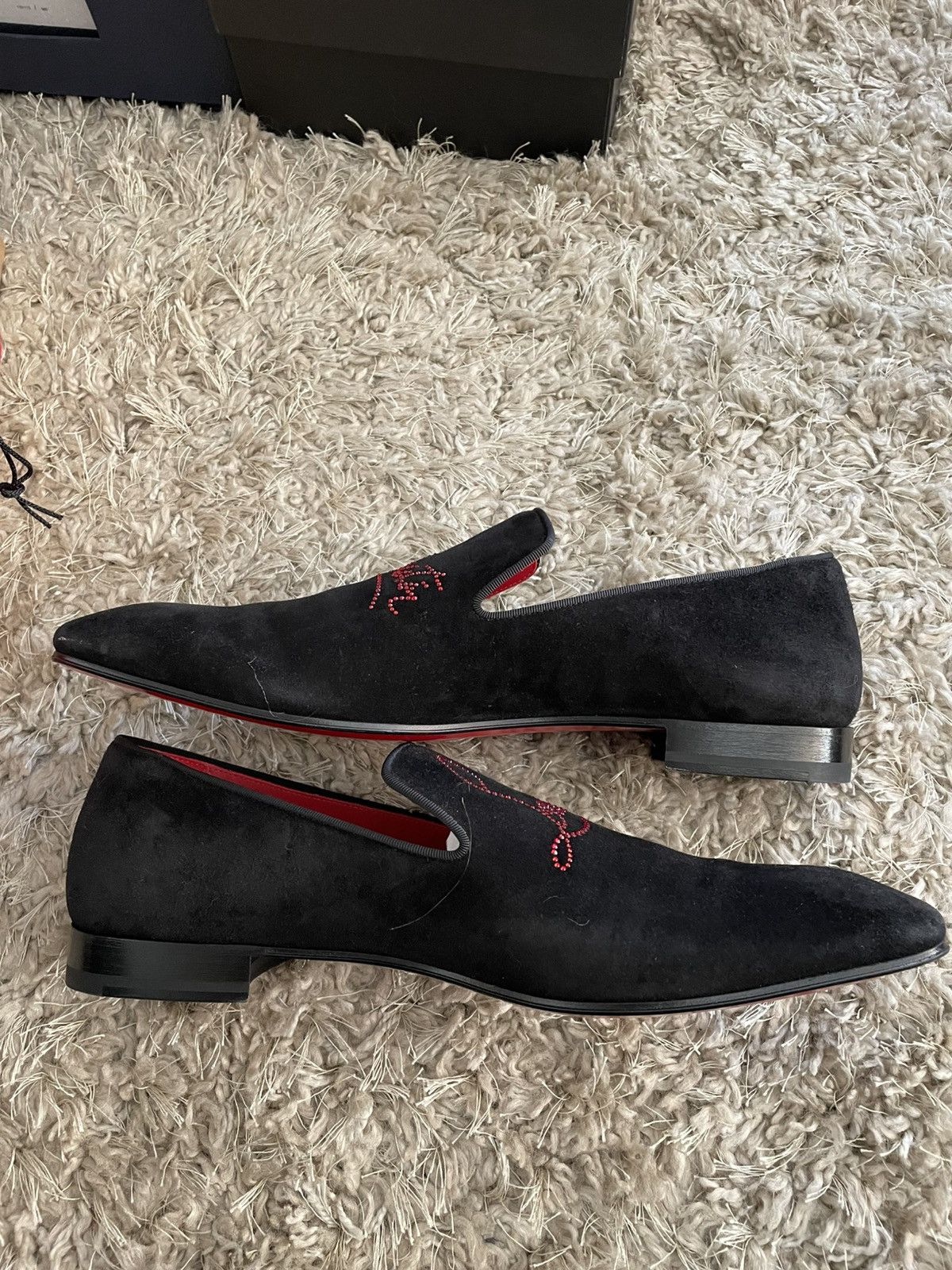 Christian Louboutin Christian Louboutin Dandelion Black Suede Size US 11 / EU 44 - 3 Thumbnail