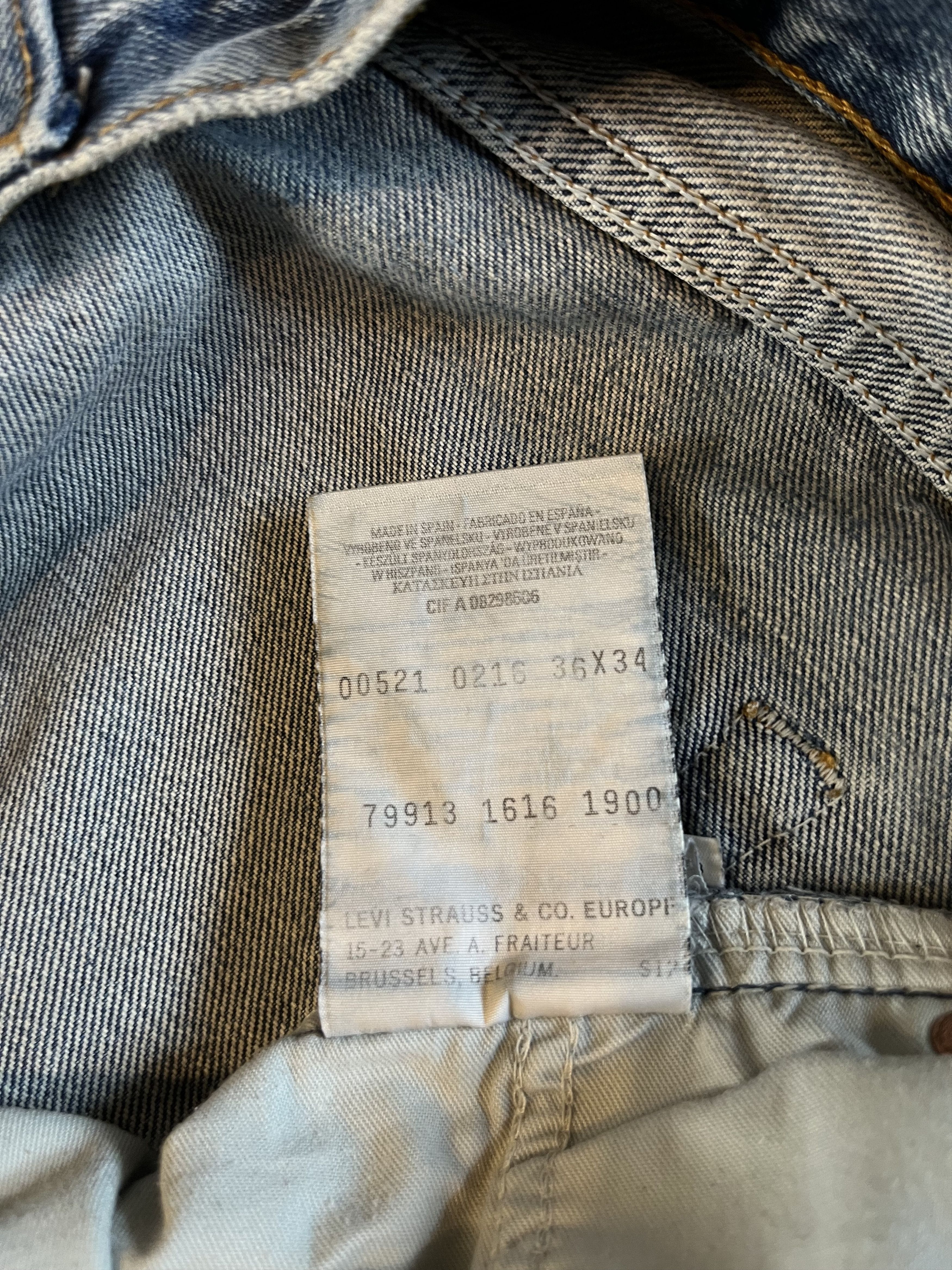 Levi's × Levi's Vintage Clothing × Vintage Vintage 2000 Levi's 521 02 Jeans Size US 36 / EU 52 - 8 Thumbnail