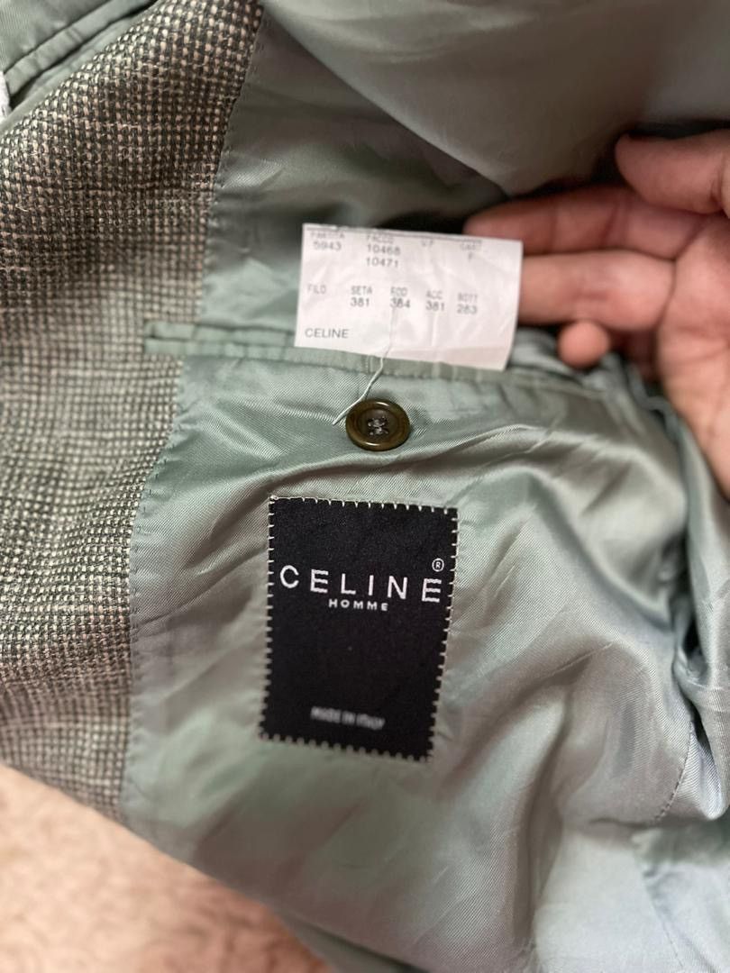 Celine Vintage Celine Homme Linen Silk Wool Blazer Jacket Size 50 Size US M / EU 48-50 / 2 - 3 Thumbnail
