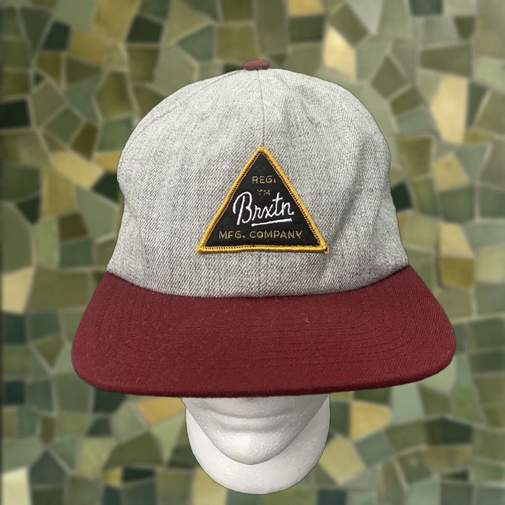 Brixton Brixton Hat Mens One Size Heather Gray Adjustable Wool Blend Snapback Ball Cap Size ONE SIZE - 1 Thumbnail