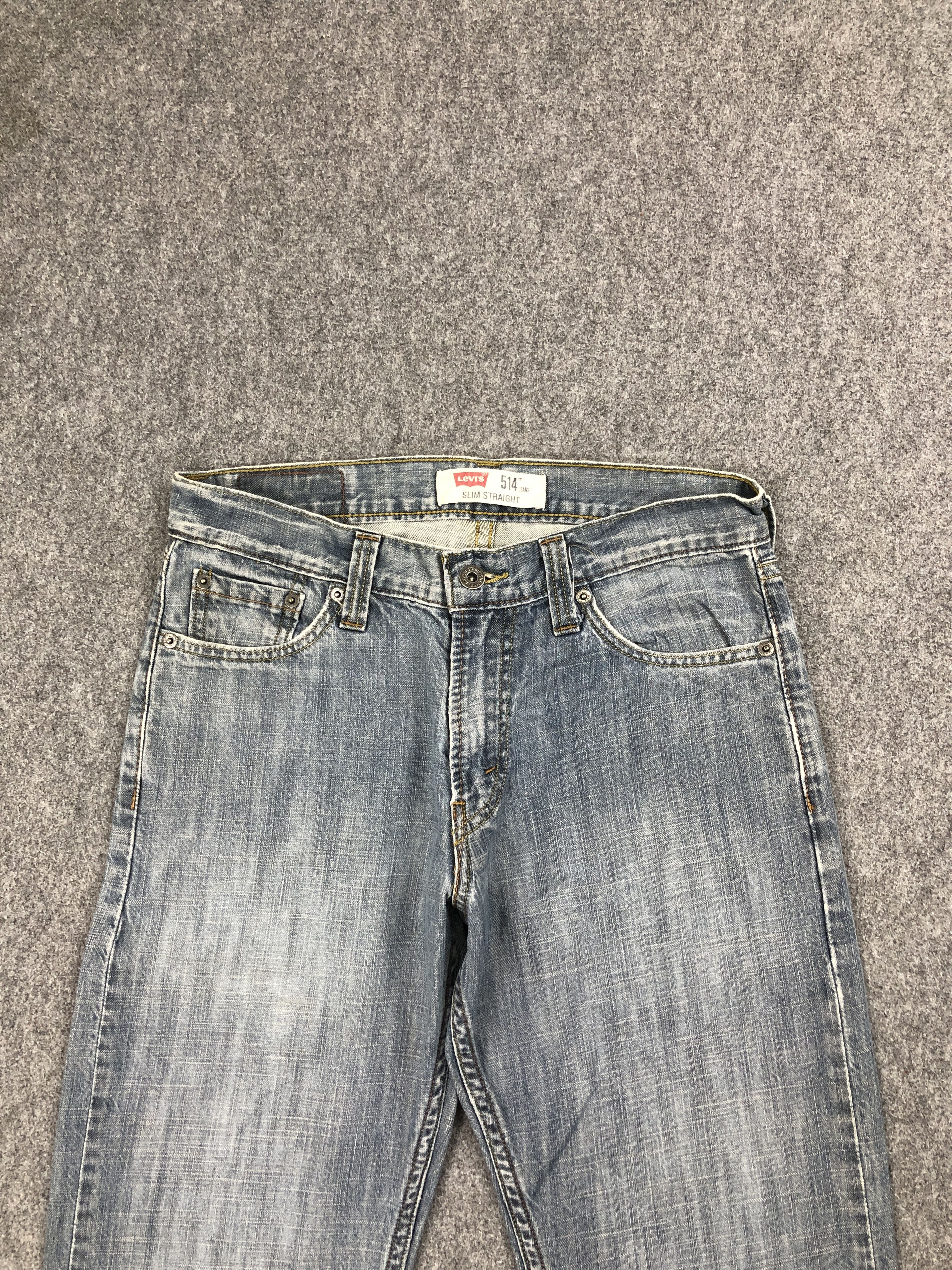 Levi's Vintage Levis 514 Faded Blue Jeans DP2476 Size US 29 - 2 Thumbnail