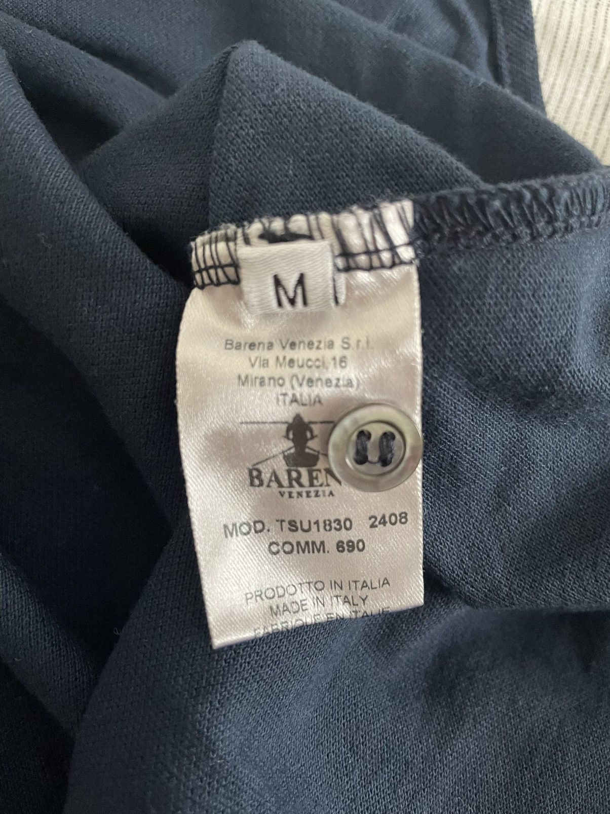 Barena Venezia Barena Venezia Short Sleeve Polo Shirt Navy Medium Size US M / EU 48-50 / 2 - 3 Thumbnail