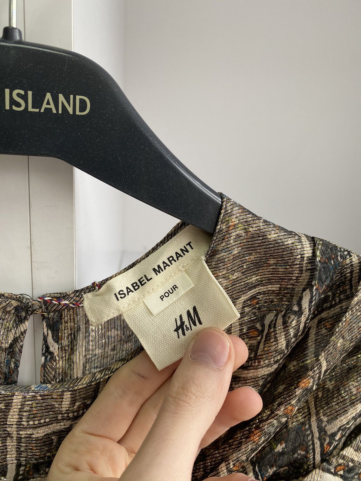 H&M × Isabel Marant × Vintage Isabel Marant For H&M Gold Silk Mini Dress Size XS / US 0-2 / IT 36-38 - 8 Thumbnail