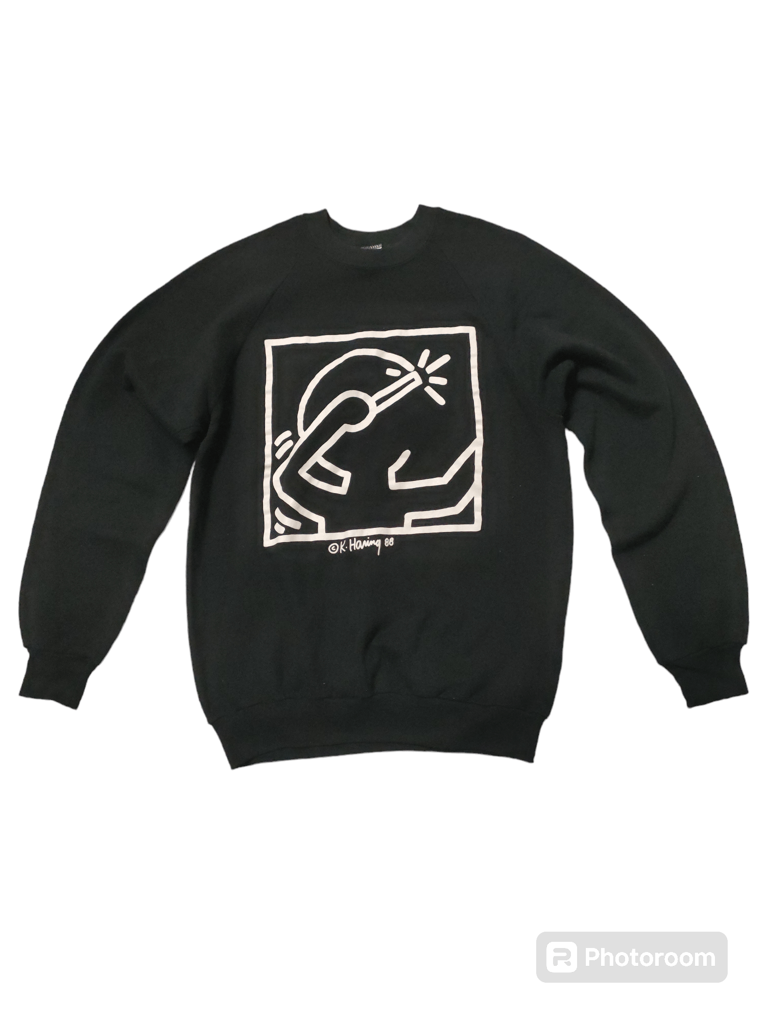 Keith Haring × Vintage Vintage 1988 Keith Haring Sweatshirts Size US L / EU 52-54 / 3 - 2 Thumbnail