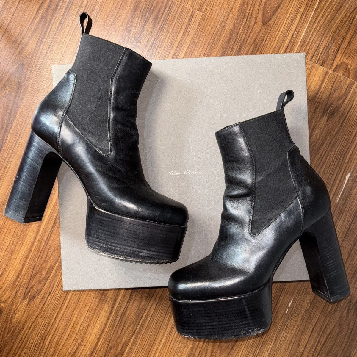 Rick Owens Rick Owens "FW19 Larry" Kiss Boots Size US 10 / IT 40 - 1 Thumbnail