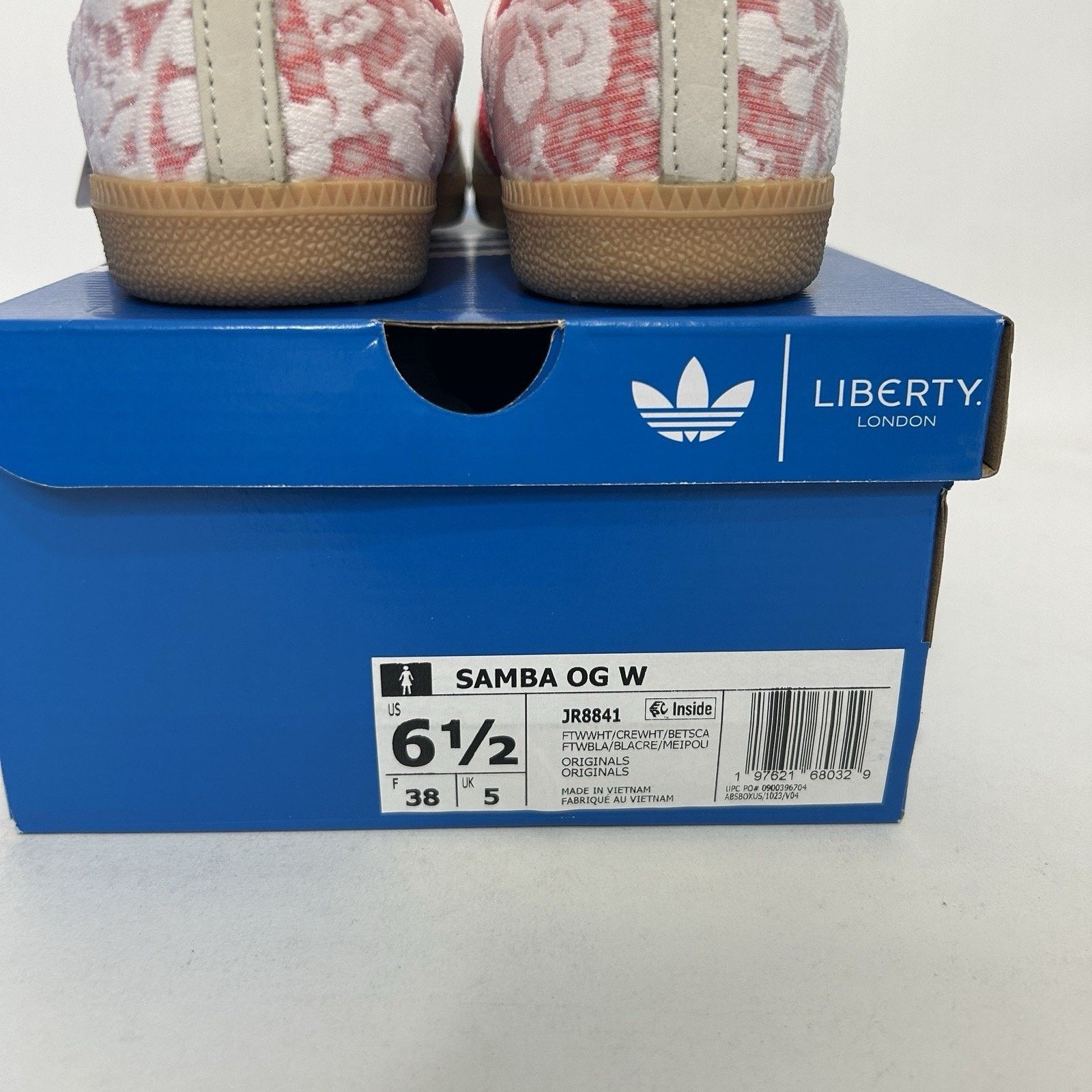 Adidas Adidas Samba OG X Liberty London - “Better Scarlet” JR8841 Size US 6.5 / IT 36.5 - 5 Thumbnail
