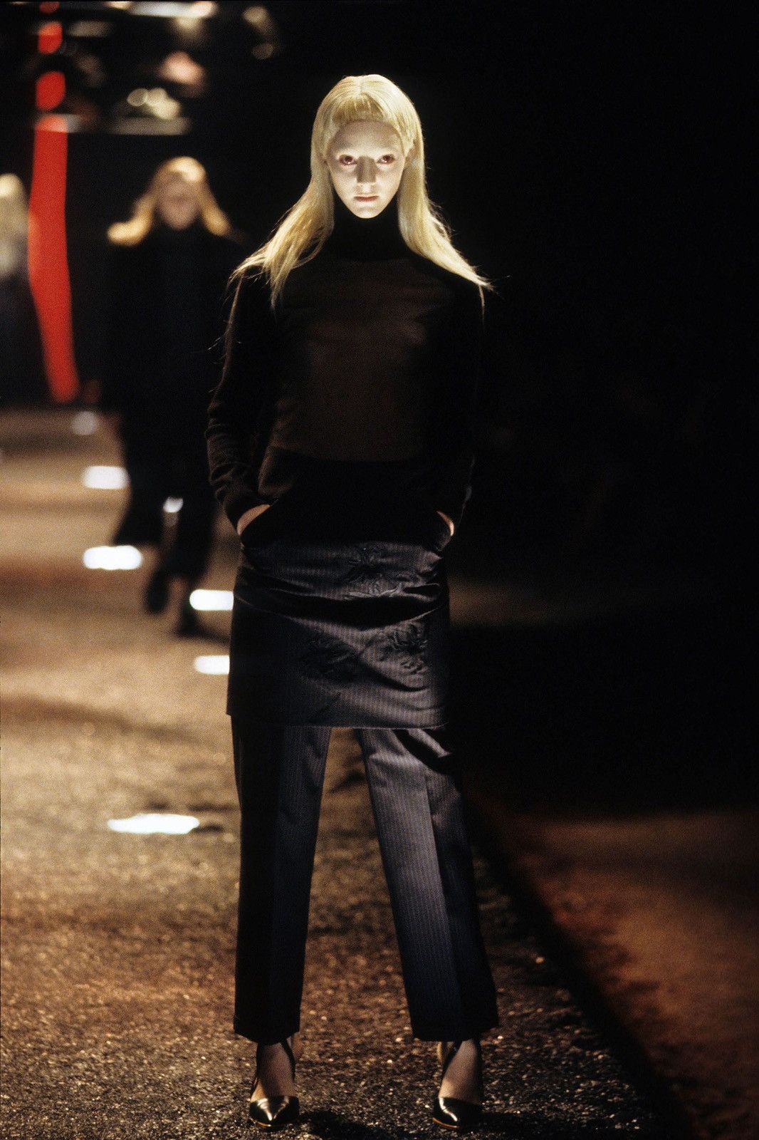 Alexander McQueen Alexander McQueen AW98 Skirt-Pants Pinstripe Joan Trousers Size 32" / US 10 / IT 46 - 10 Thumbnail